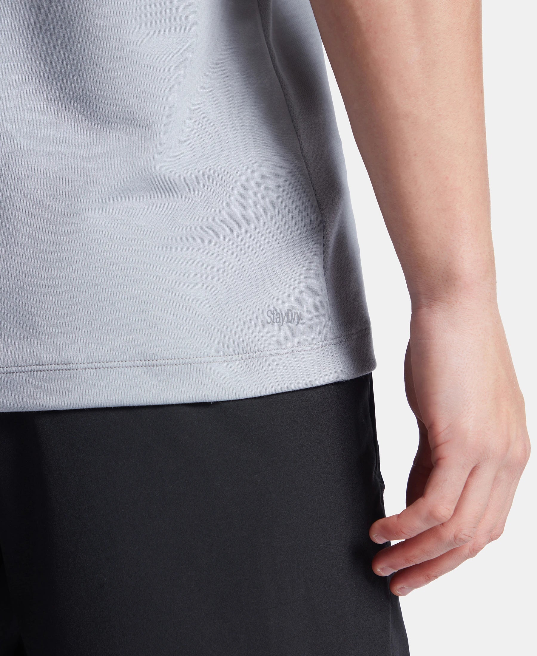 Super Combed Cotton Blend Solid Round Neck Half Sleeve T-Shirt with Breathable Mesh - Weathervane - Image 7