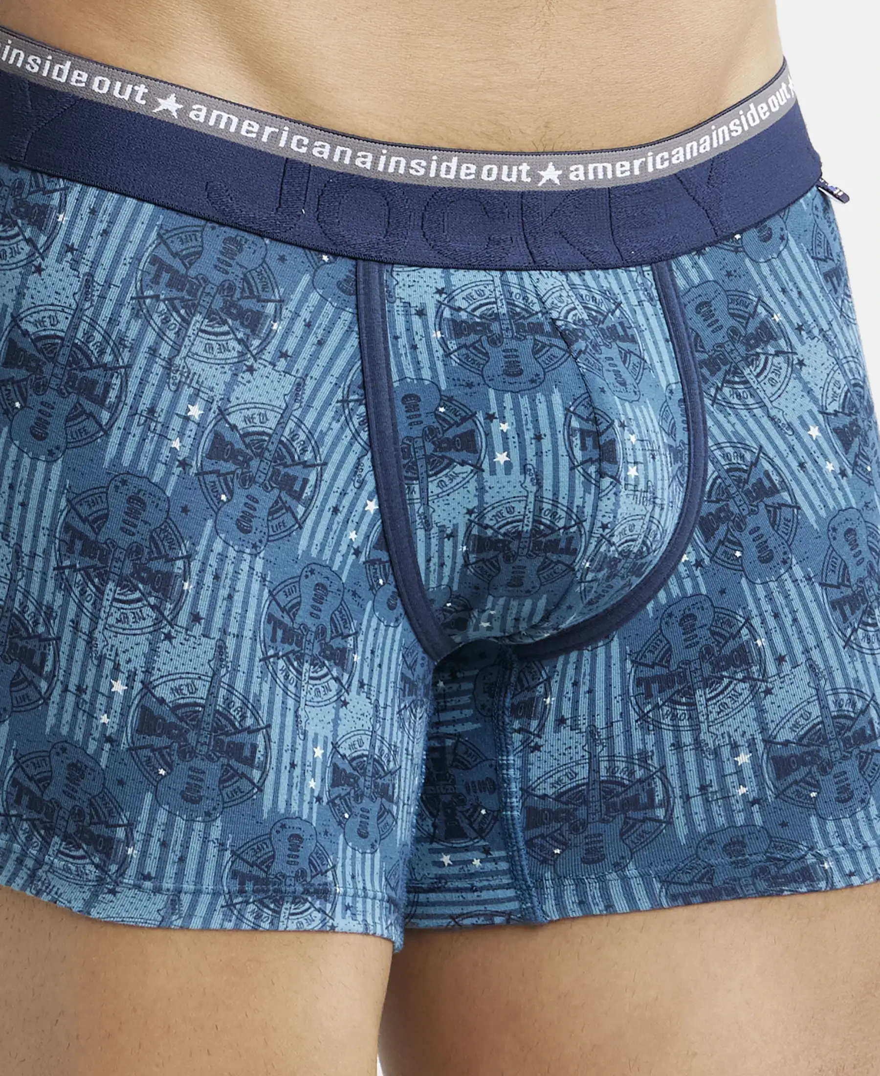 Super Combed Cotton Elastane Stretch Printed Trunk with Ultrasoft Waistband - Assorted (Pack of 2) - Image 21