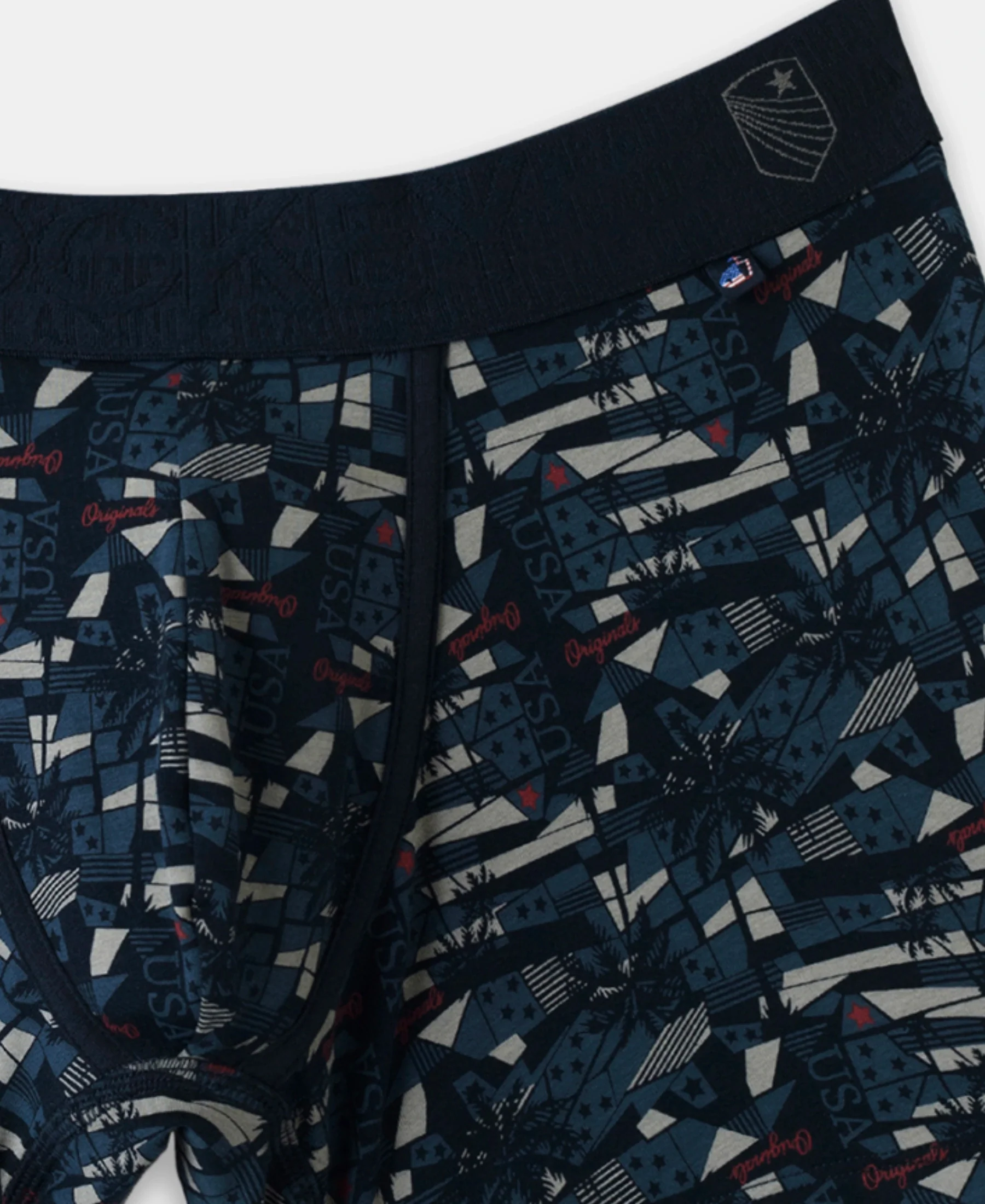 Super Combed Cotton Elastane Stretch Printed Trunk with Ultrasoft Waistband - Navy - Image 8