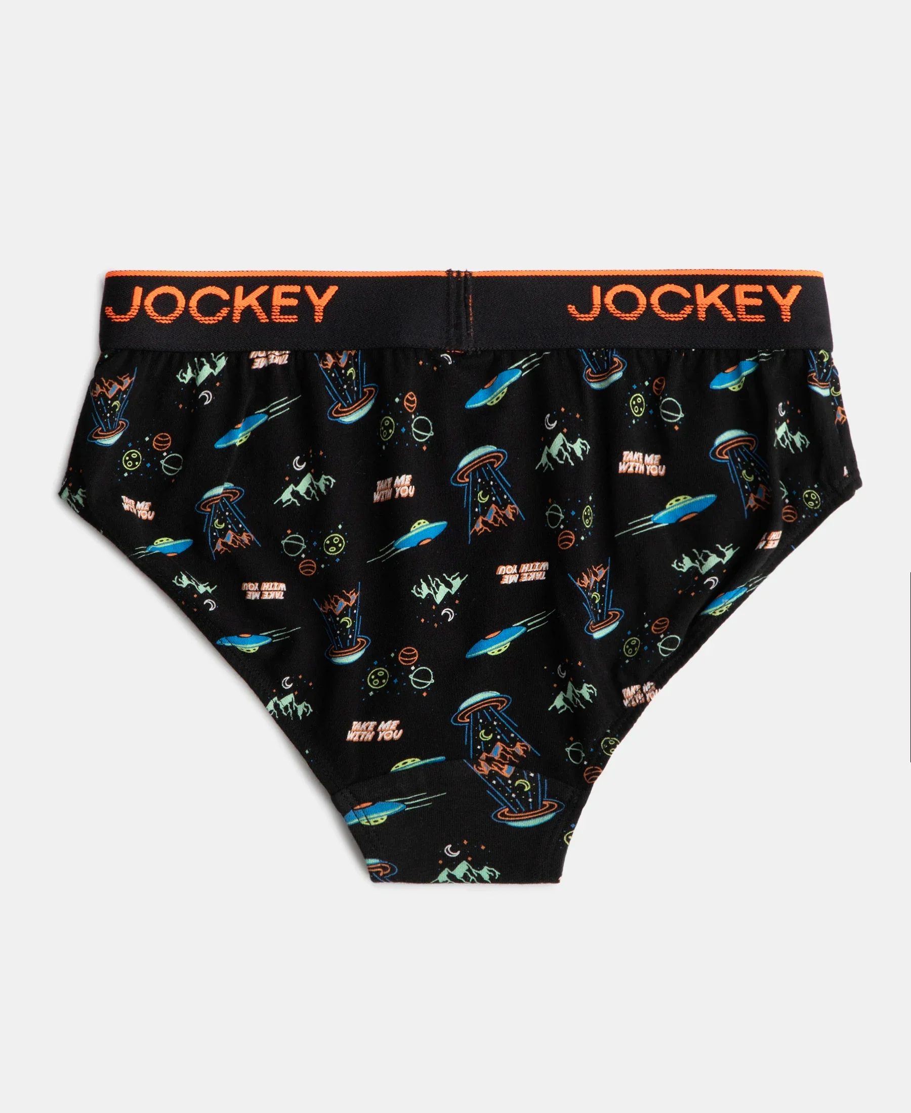 Super Combed Cotton Elastane Stretch Printed Brief with Ultrasoft Waistband - Black & Billiard Green (Pack of 2) - Image 7
