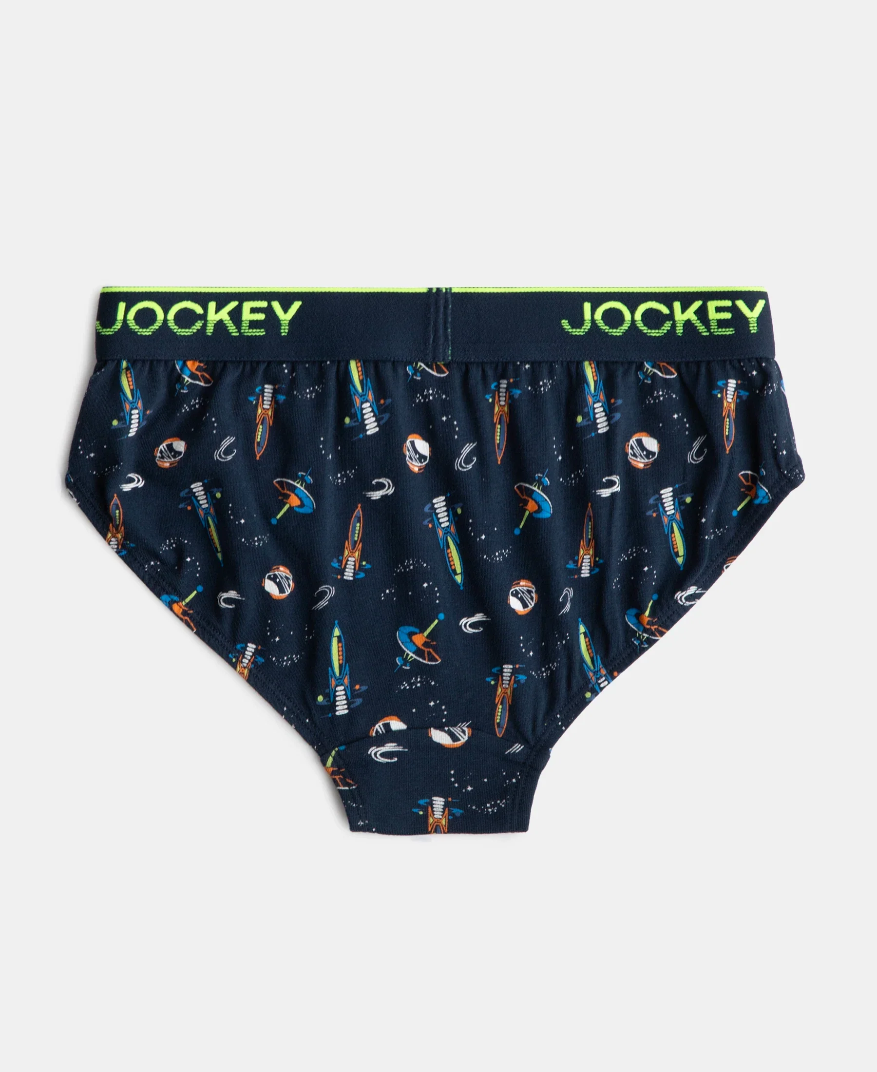 Super Combed Cotton Elastane Stretch Printed Brief with Ultrasoft Waistband - Rich Royal Blue & Navy (Pack of 2) - Image 6
