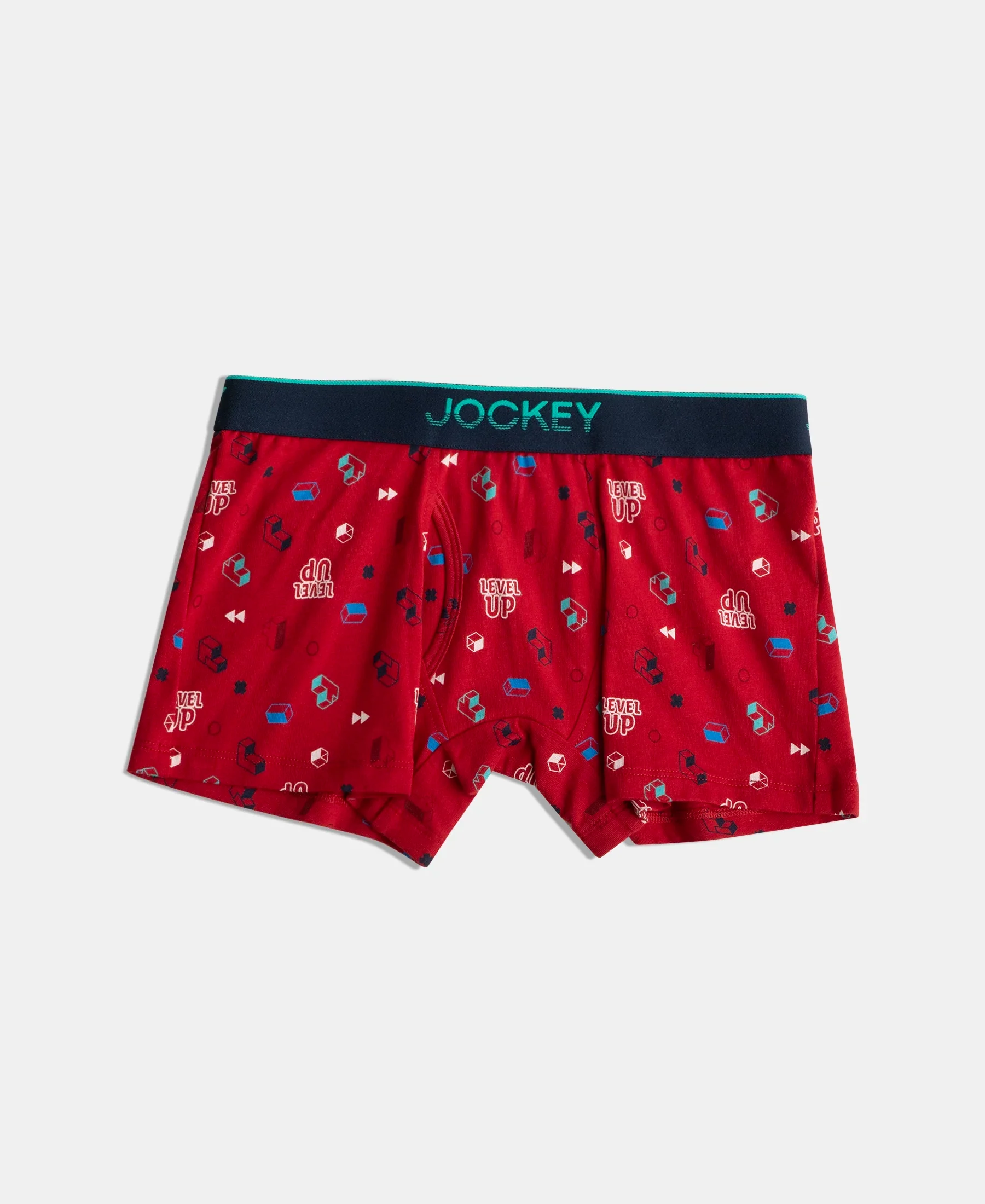 Super Combed Cotton Elastane Stretch Printed Trunk with Ultrasoft Waistband - Chilli Pepper & Black (Pack of 2) - Image 2