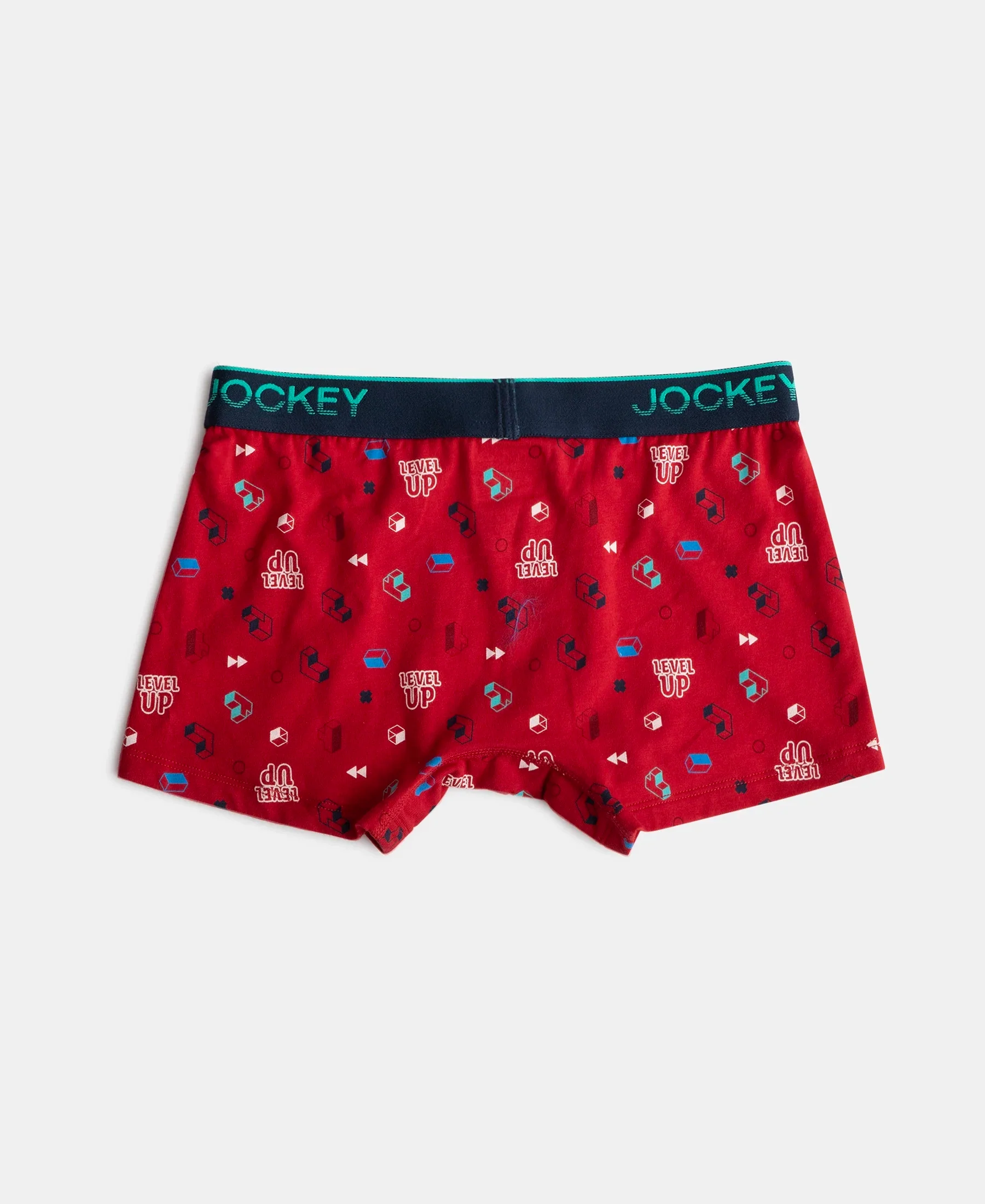 Super Combed Cotton Elastane Stretch Printed Trunk with Ultrasoft Waistband - Chilli Pepper & Black (Pack of 2) - Image 3