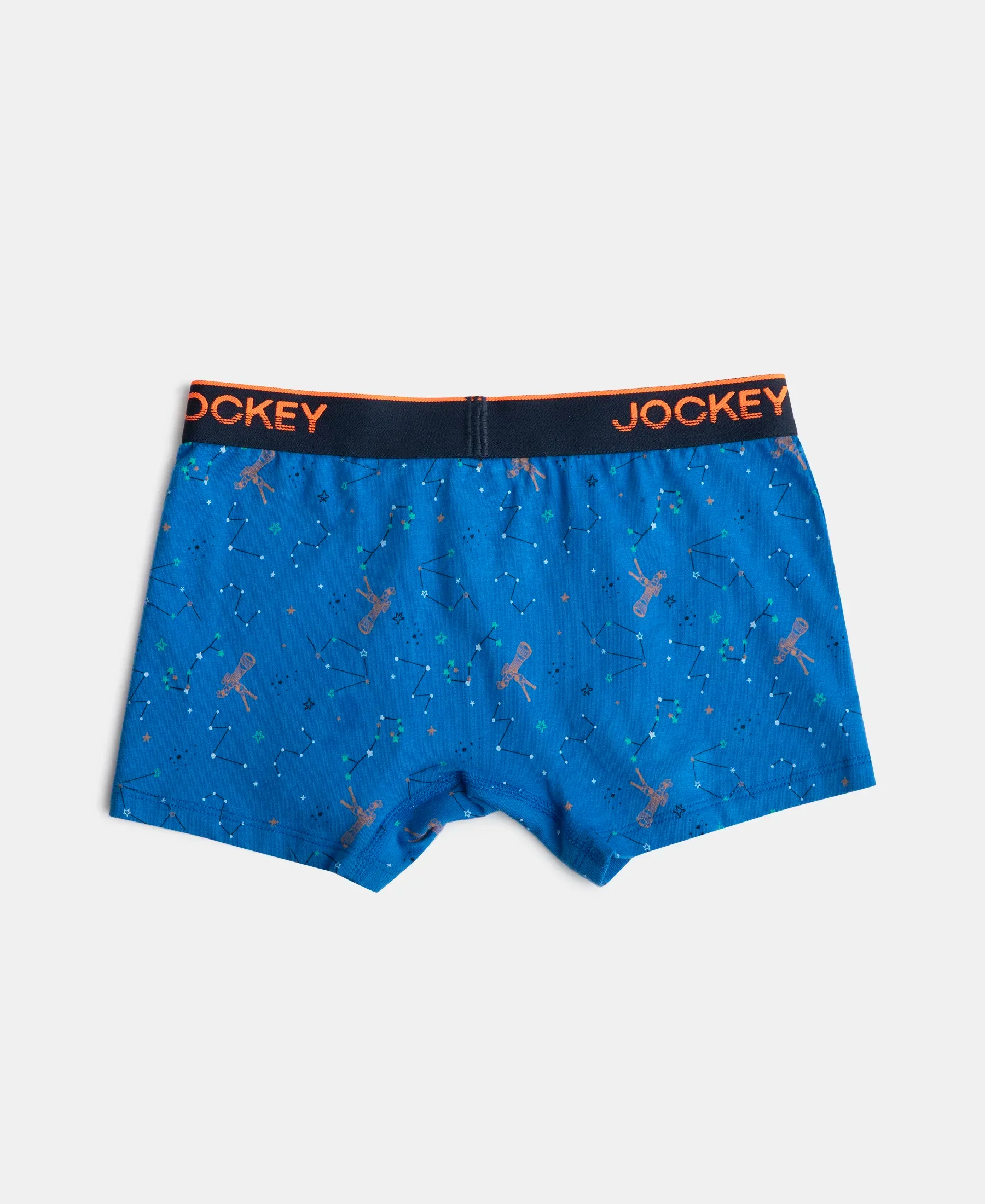 Super Combed Cotton Elastane Stretch Printed Trunk with Ultrasoft Waistband - Rich Royal Blue & Navy (Pack of 2) - Image 3