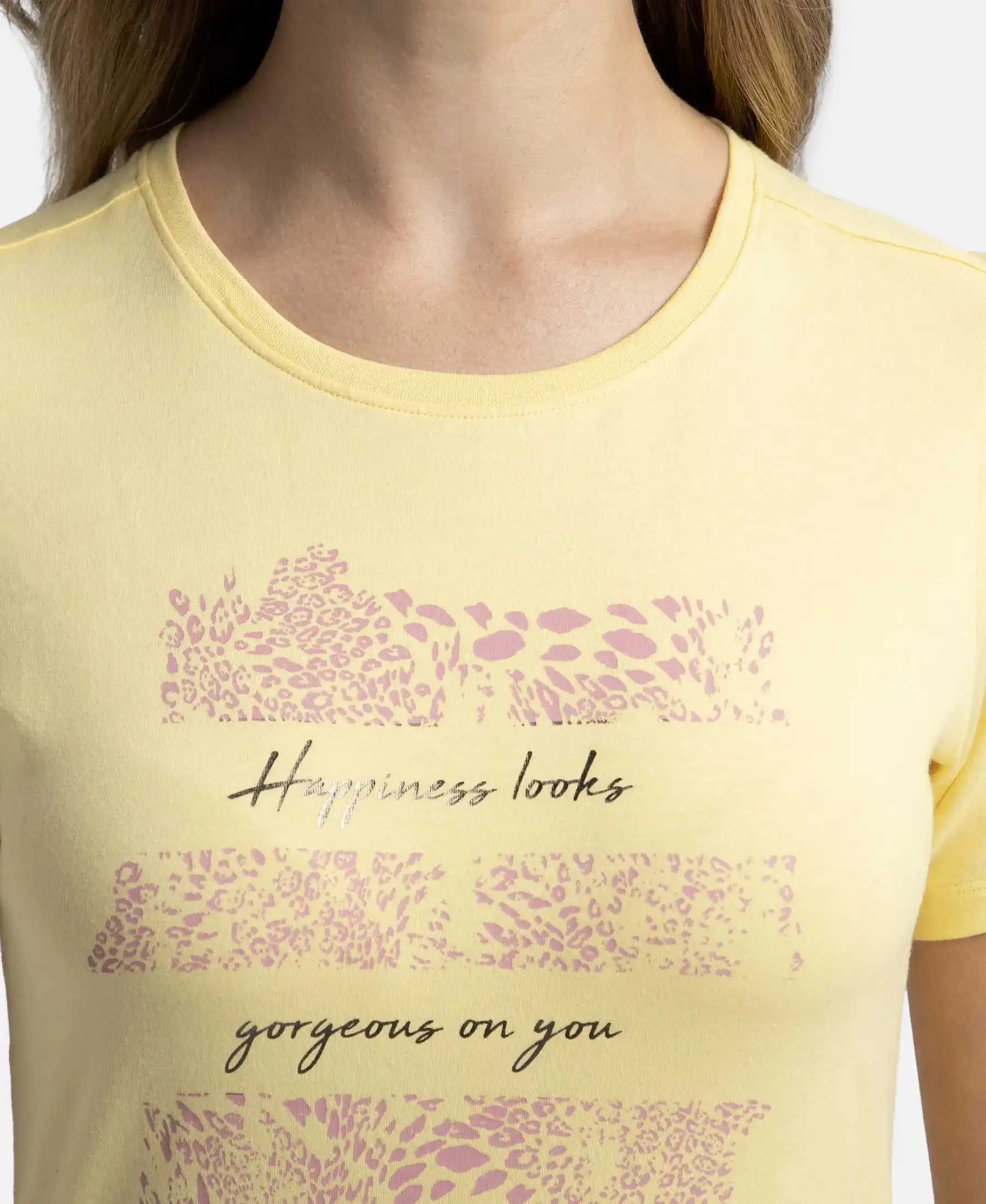 Super Combed Cotton Elastane Stretch Regular Fit Graphic Printed Round Neck Half Sleeve T-Shirt  - Pineapple Slice Assorted Prints - Image 7