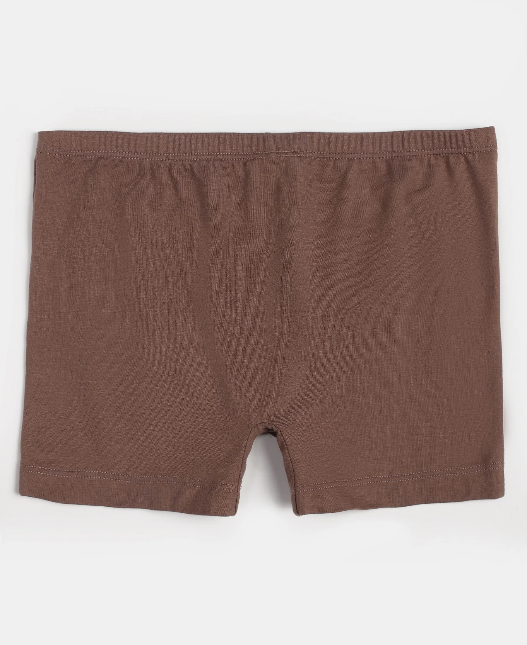 Super Combed Cotton Elastane Stretch Shorties with Ultrasoft Waistband - Deep Taupe (Pack of 2) - Image 3