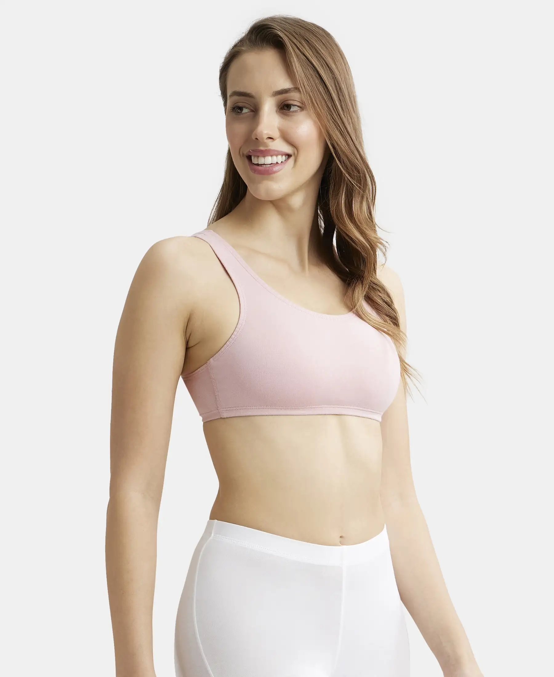 Super Combed Cotton Elastane Stretch Slip On Crop Top With StayFresh Treatment - Crush N Blush - Image 2