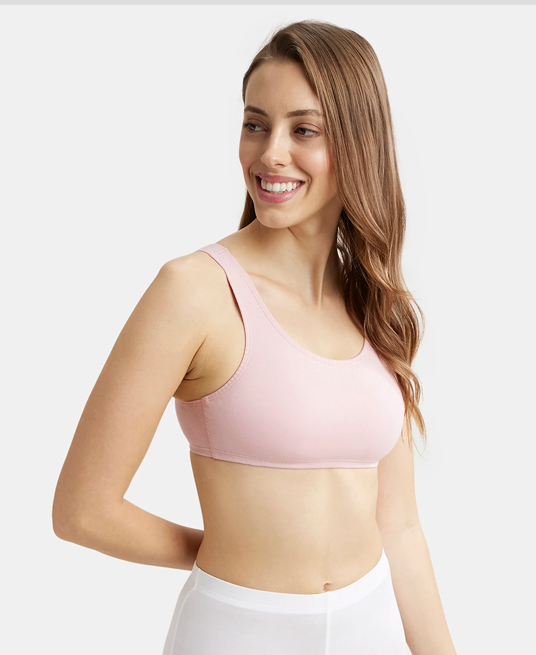Super Combed Cotton Elastane Stretch Slip On Crop Top With StayFresh Treatment - Crush N Blush - Image 5