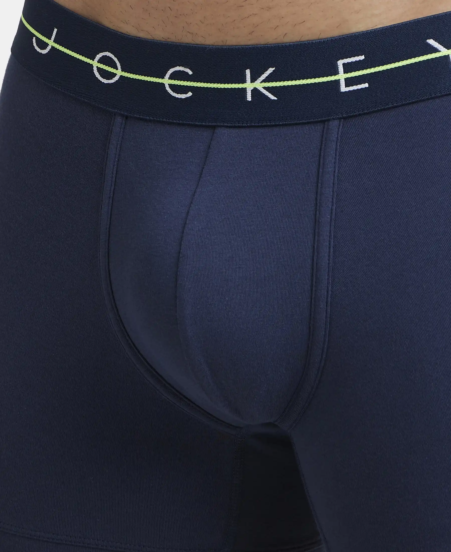 Super Combed Cotton Elastane Stretch Solid Trunk with Ultrasoft Waistband - Navy & Dusk Blue (Pack of 2) - Image 10