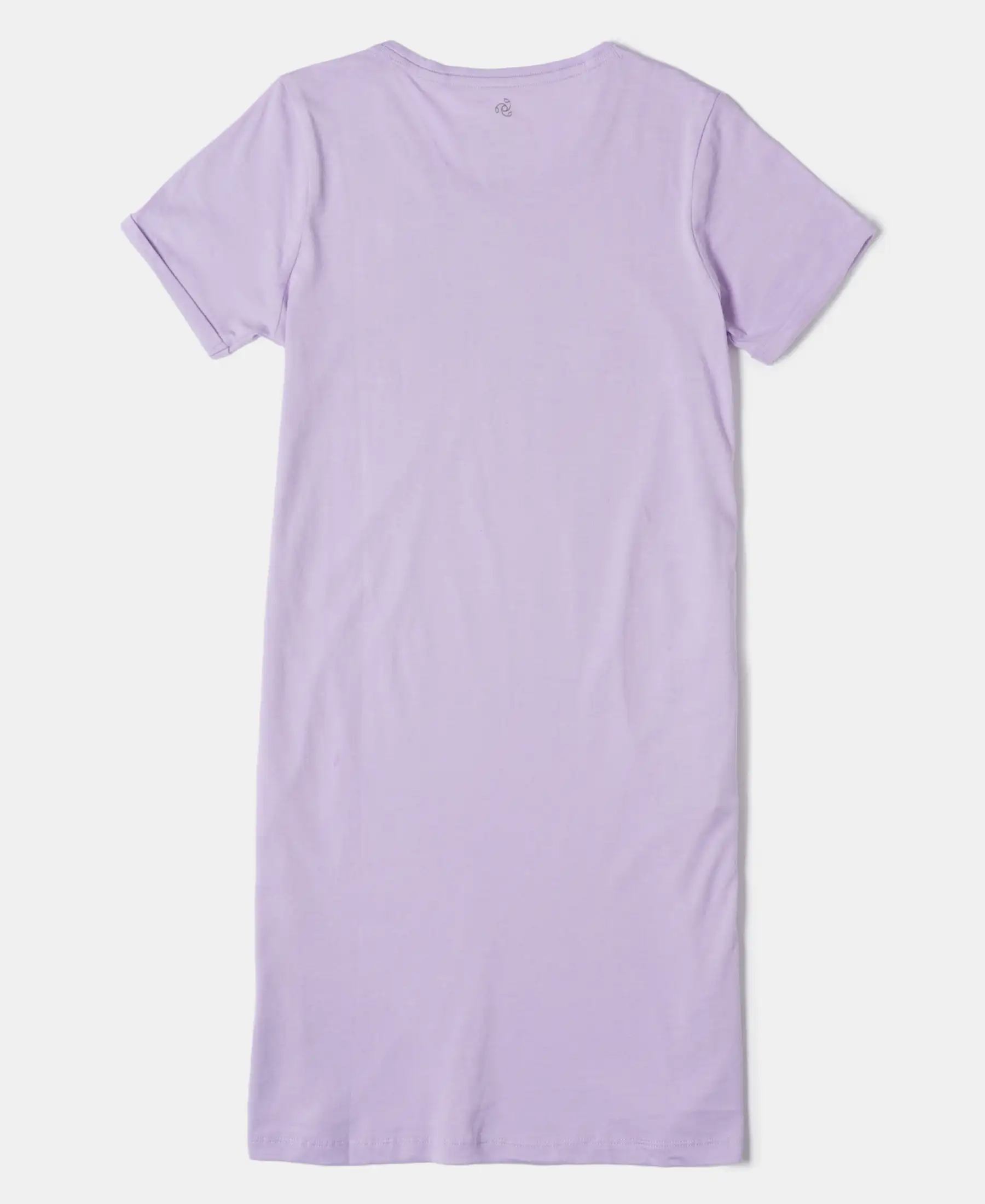 Girl's Super Combed Cotton Graphic Printed Dress - Lavendula - Image 2
