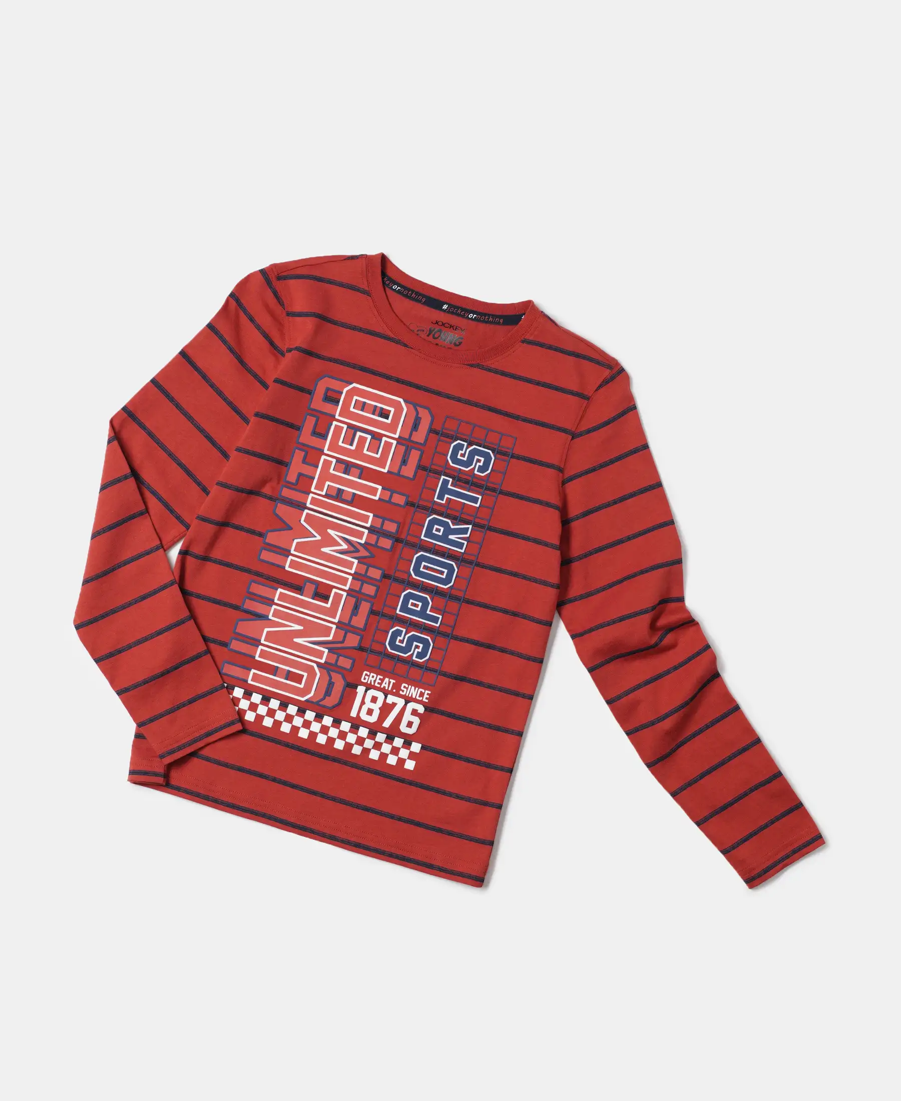 Boy's Super Combed Cotton Graphic Printed Full Sleeve T-Shirt - Cinnabar Assorted Prints - Image 5