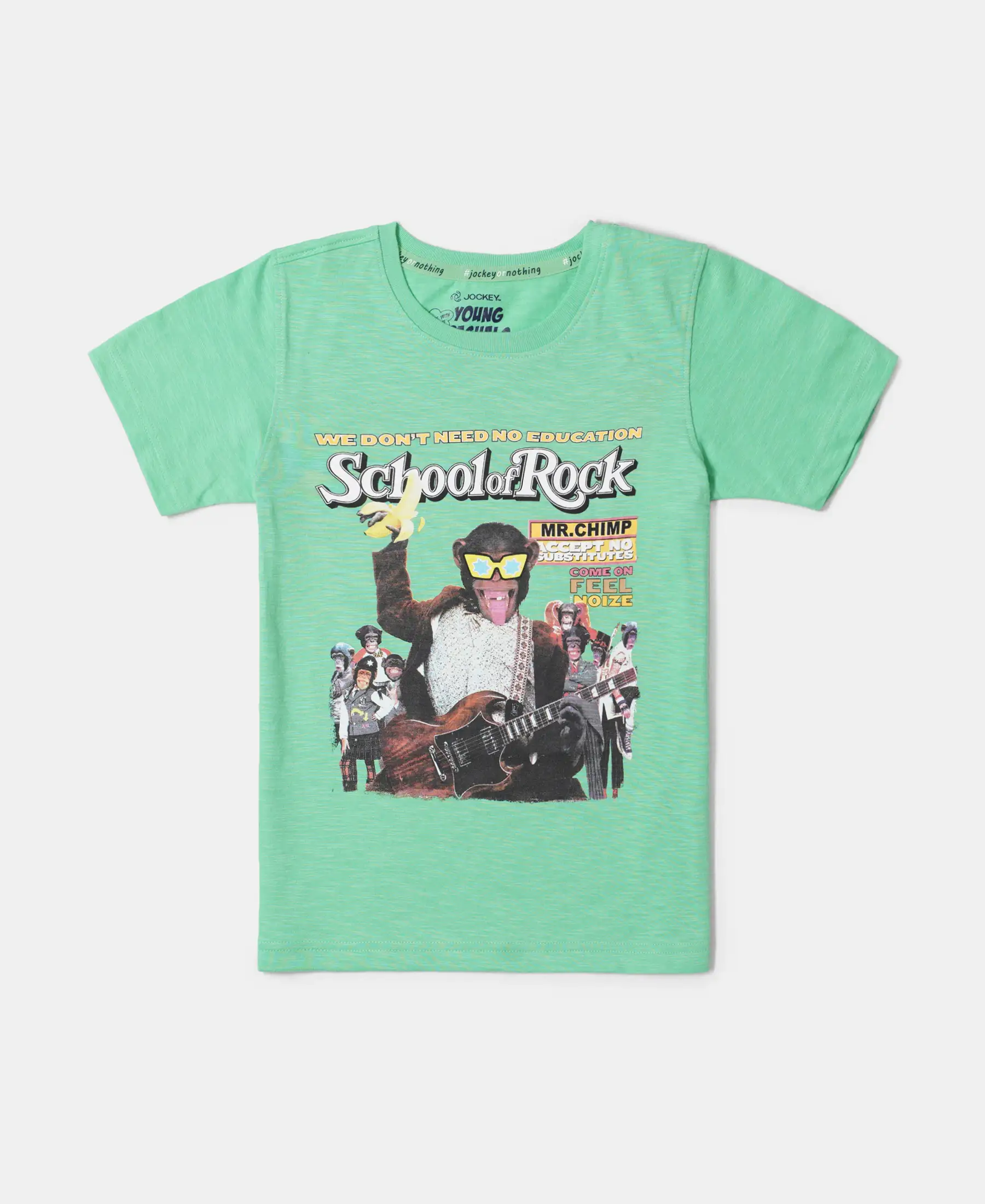 Boy's Super Combed Cotton Graphic Printed Half Sleeve T-Shirt - Spring Bouquet Printed
