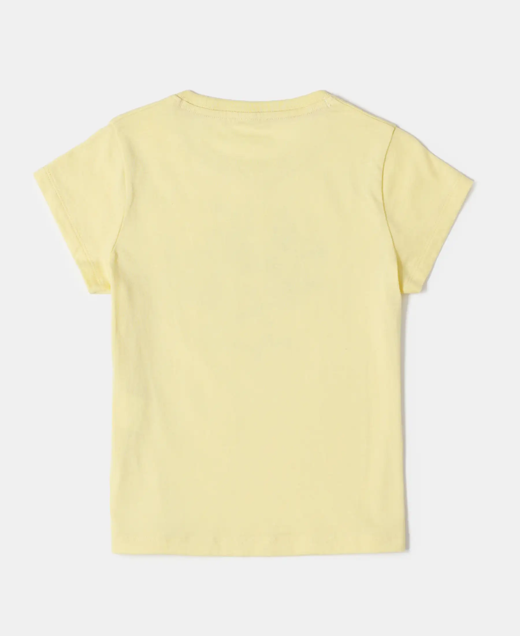 Girl's Super Combed Cotton Graphic Printed T-Shirt - Popcorn - Image 2