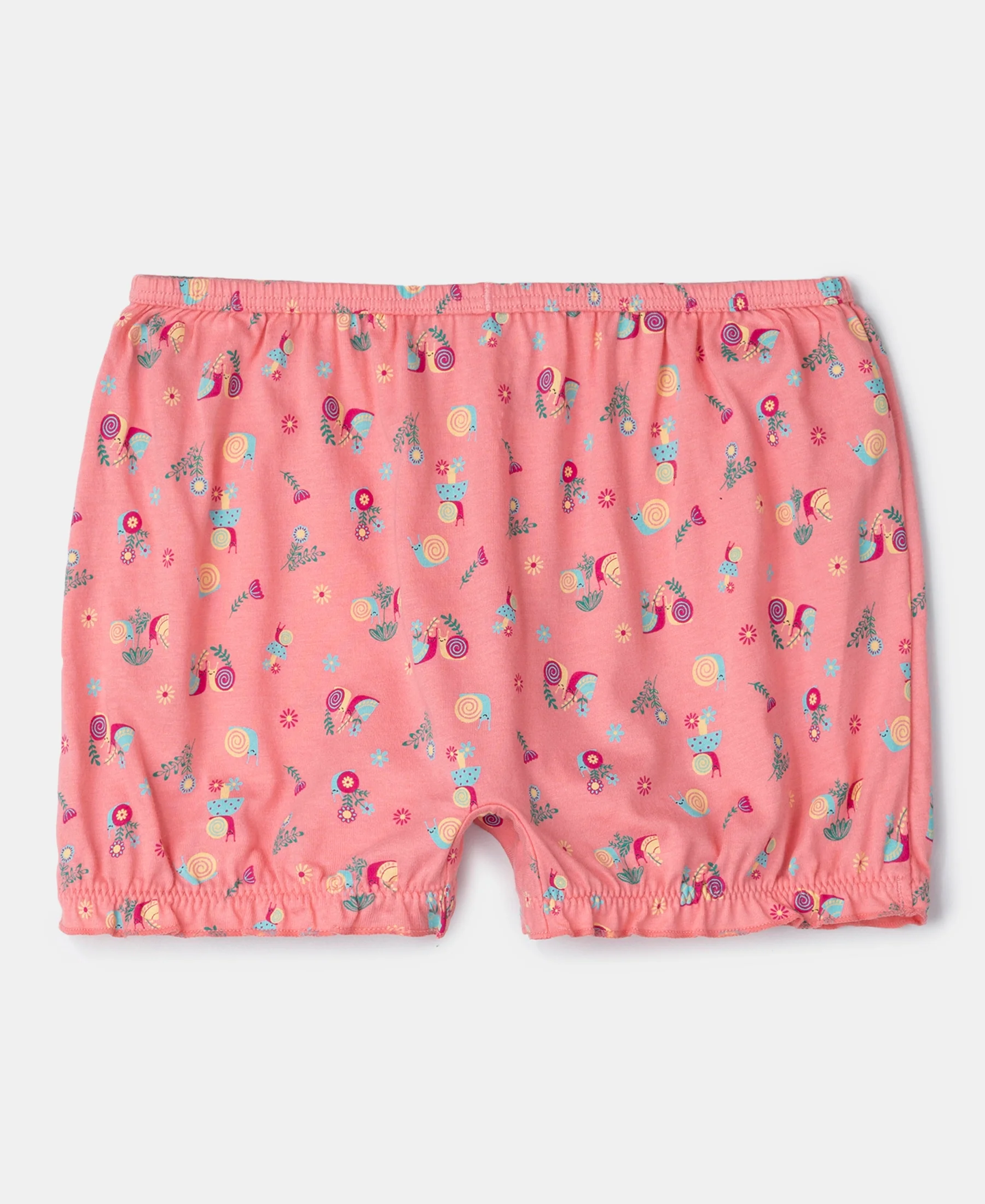 Super Combed Cotton Printed Bloomers with Ultrasoft Waistband - Angel Blue & Beetroot Pink (Pack of 2) - Image 2