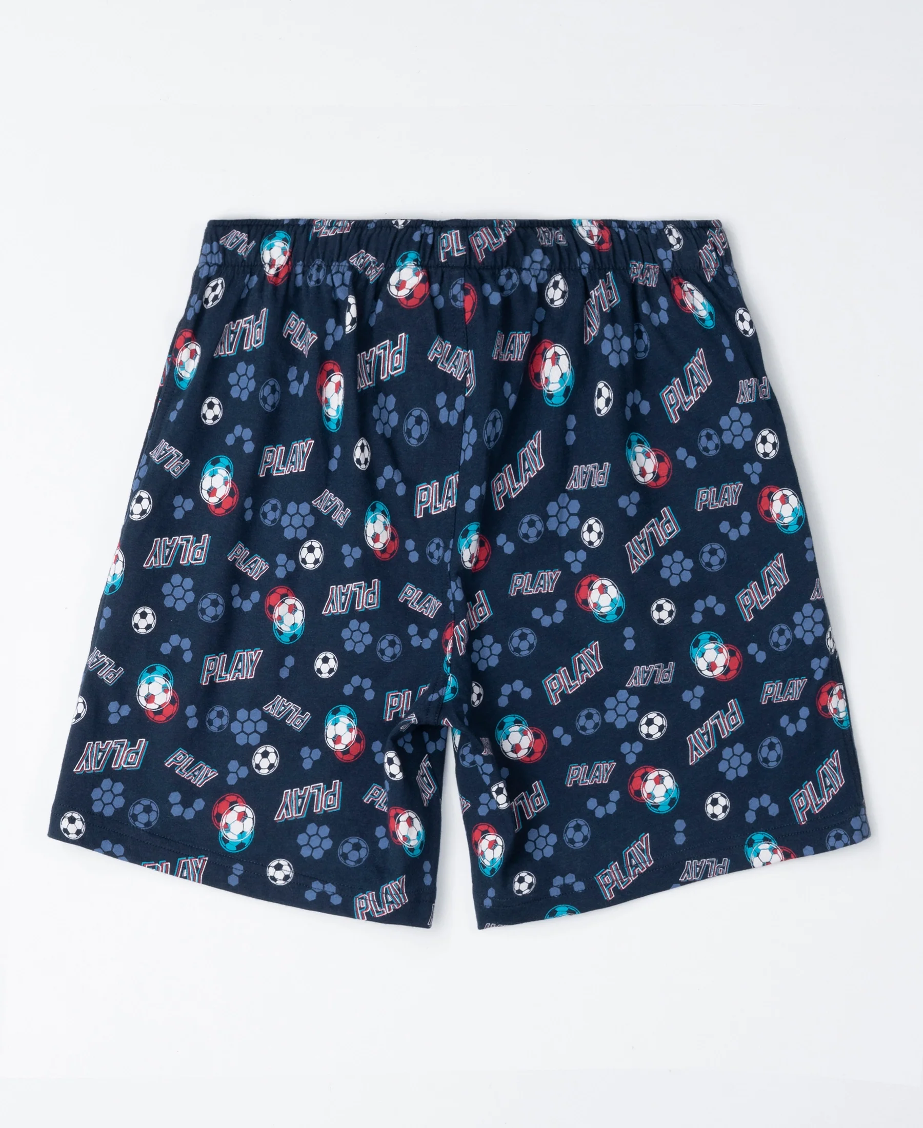 Super Combed Cotton Printed Boxer Shorts with Side Pockets - Navy & Chili Pepper (Pack of 2) - Image 4