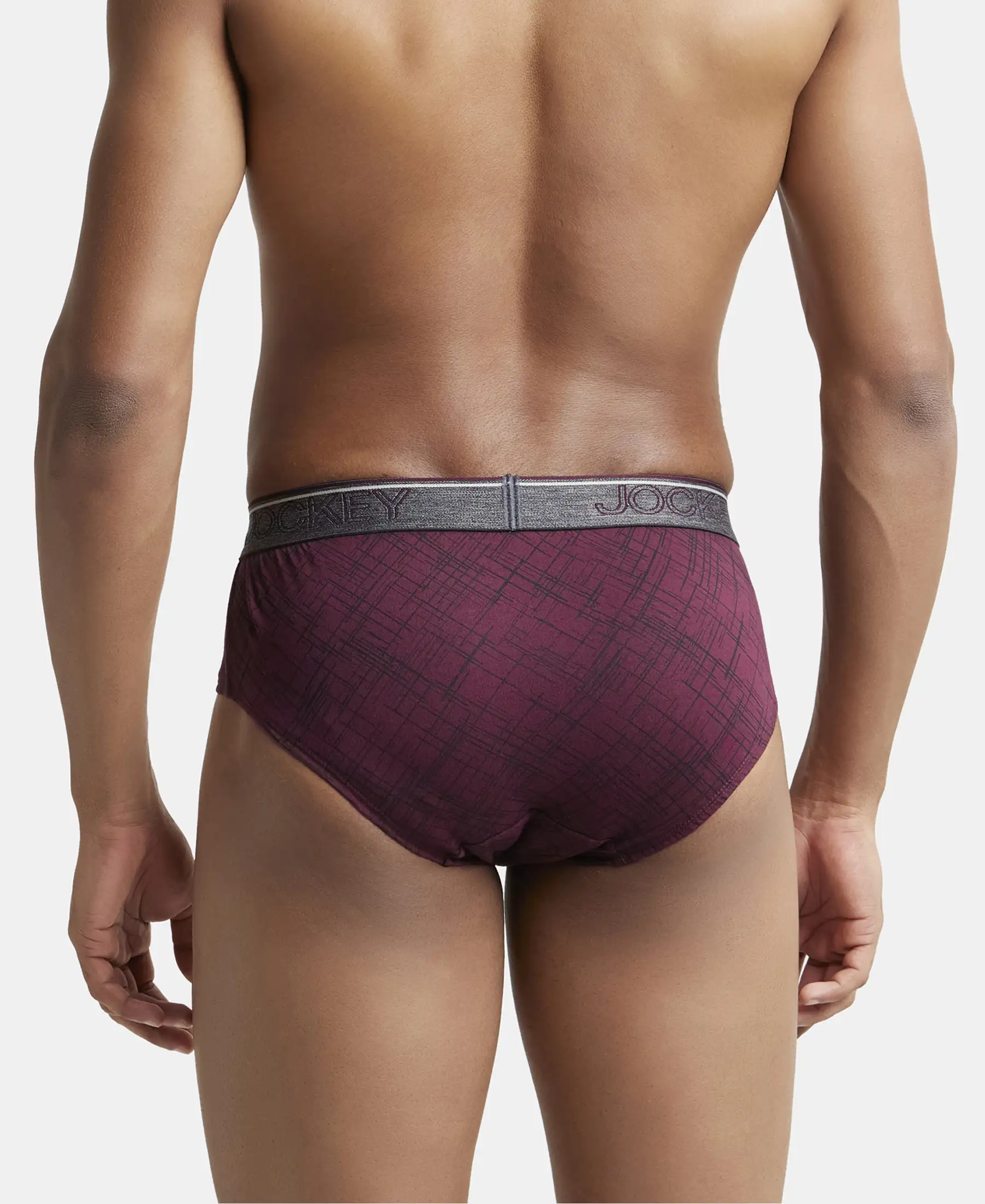 Super Combed Cotton Printed Brief with Ultrasoft Waistband - Assorted (Pack of 2) - Image 3
