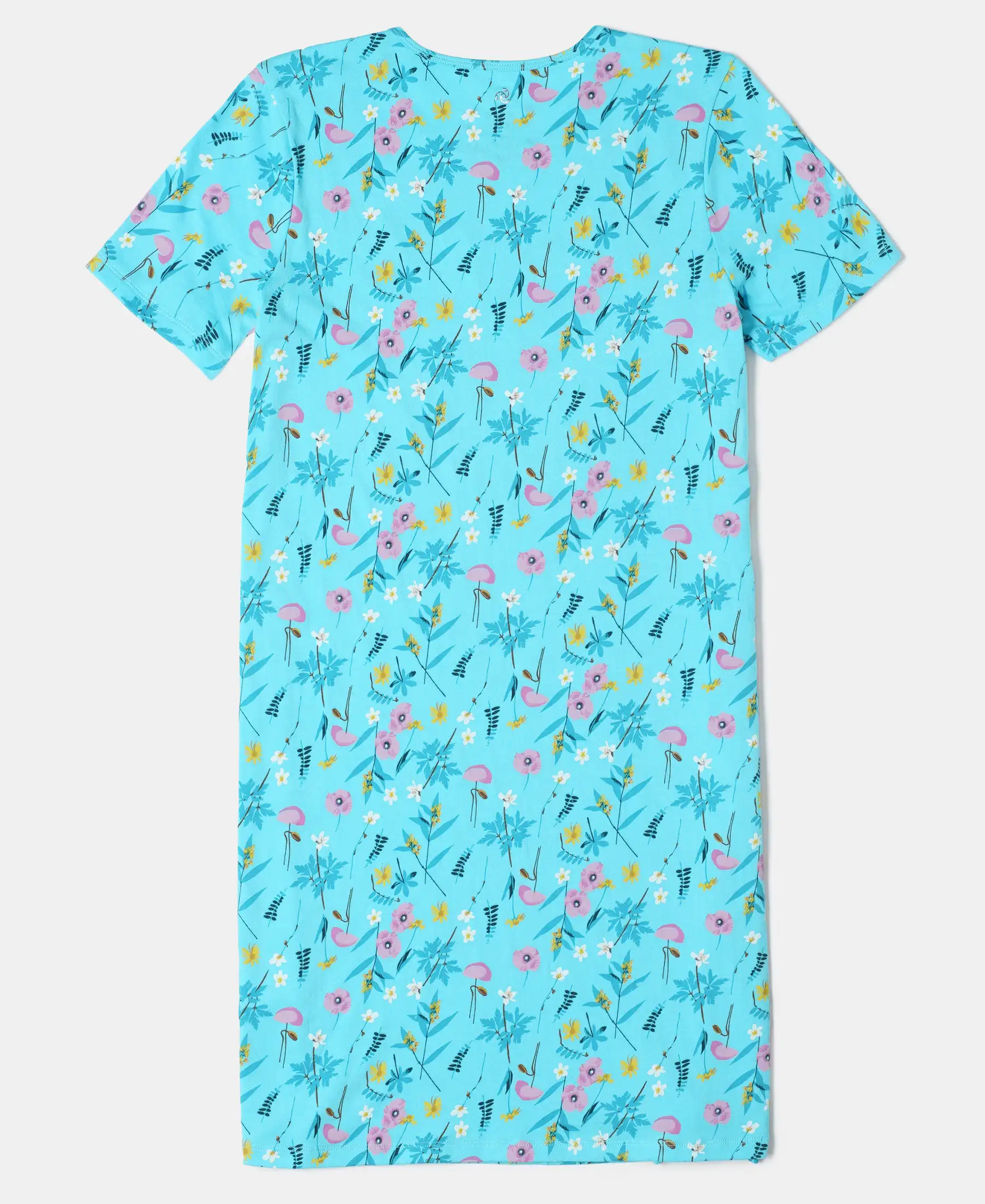 Girl's Super Combed Cotton Printed Dress with Matching Headband - Assorted - Image 6