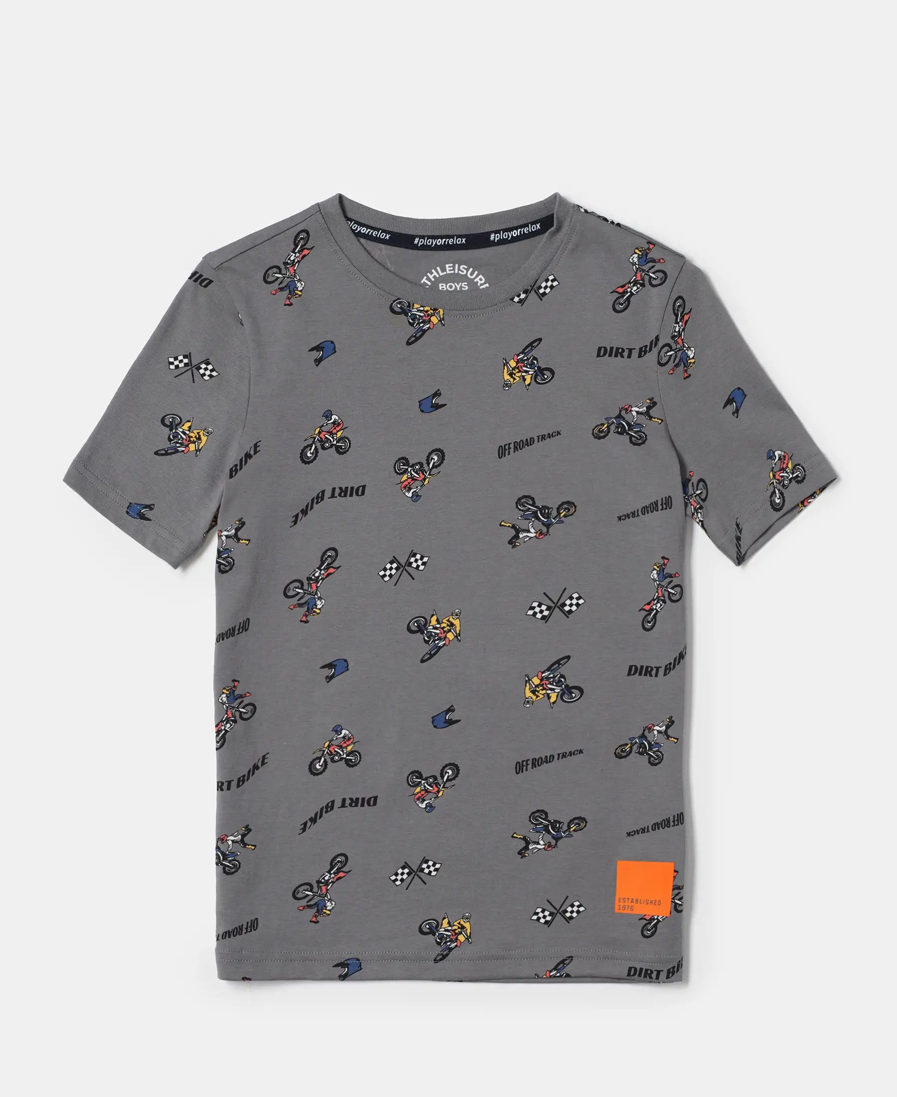 Boy's Super Combed Cotton Printed Half Sleeve T-Shirt - Assorted - Image 9