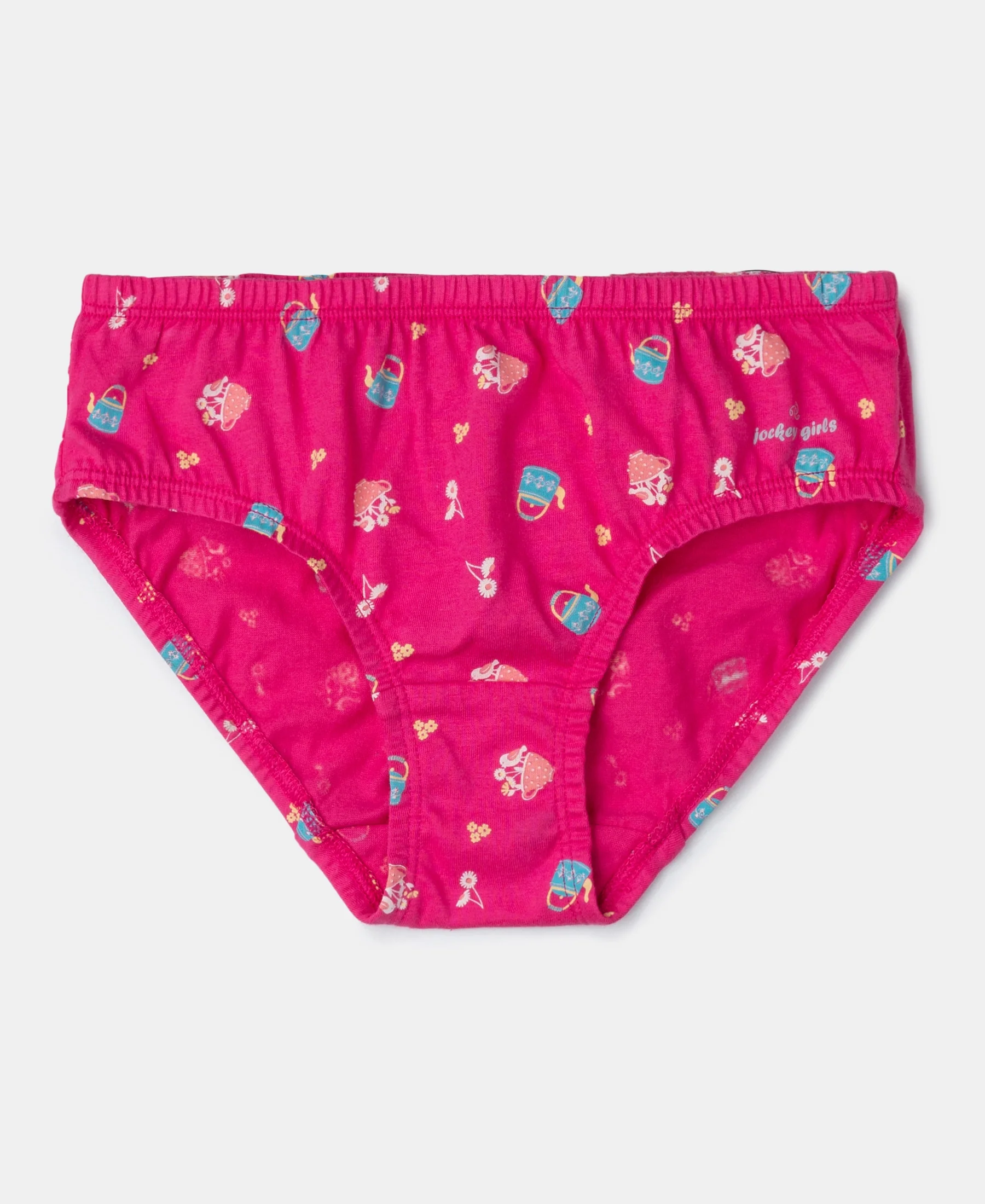 Super Combed Cotton Printed Panty with Ultrasoft Waistband - Angel Blue, Beetroot Pink & Lavendula (Pack of 3) - Image 2