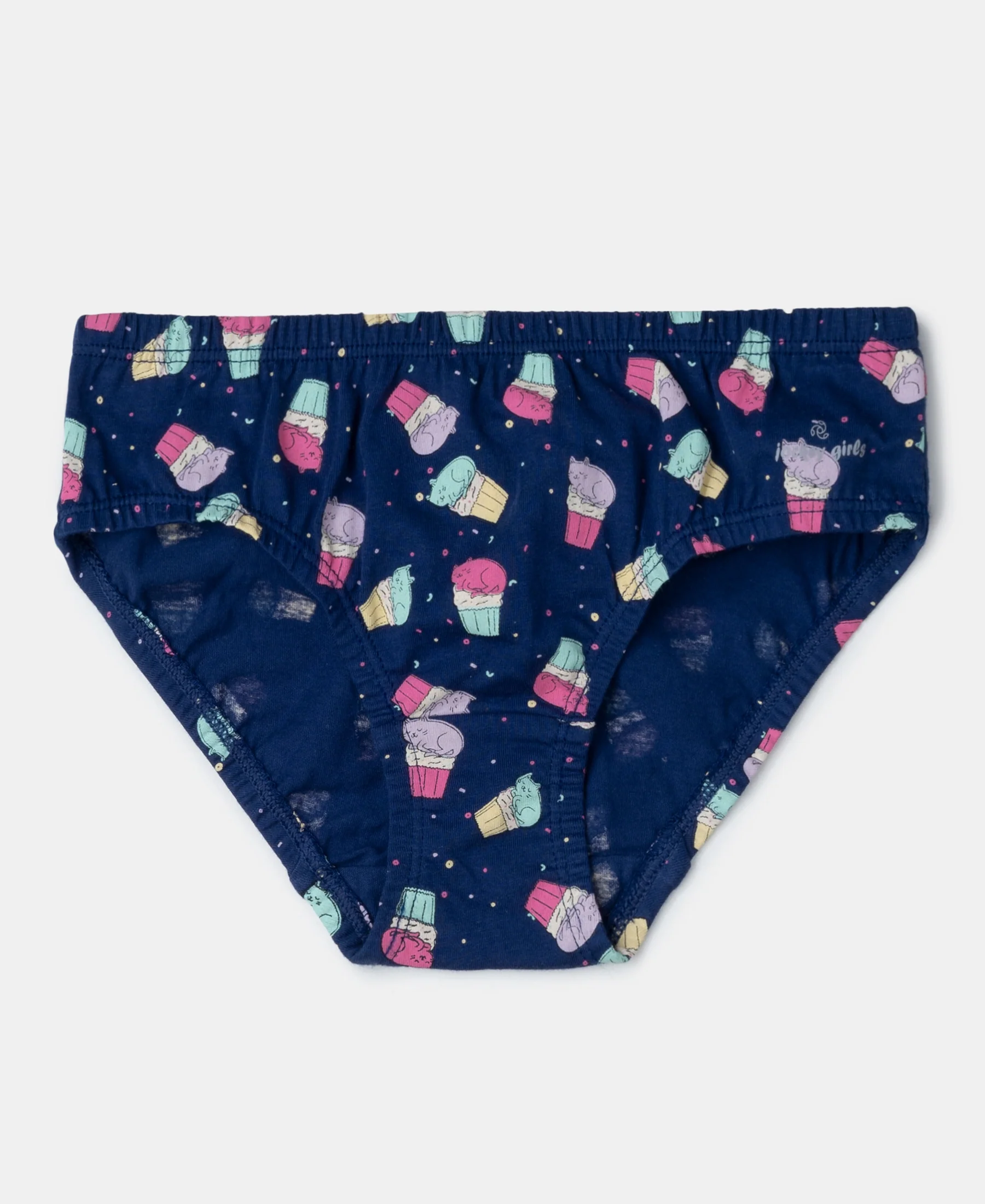 Super Combed Cotton Printed Panty with Ultrasoft Waistband - Fairy Tale, Blue Depths & Lavendula (Pack of 3) - Image 2