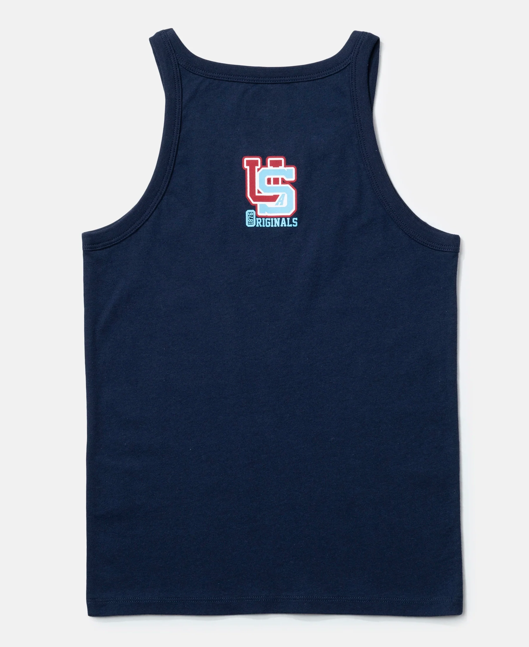Super Combed Cotton Printed Round Neck Sleeveless Vest - Feldspar & Navy (Pack of 2) - Image 6