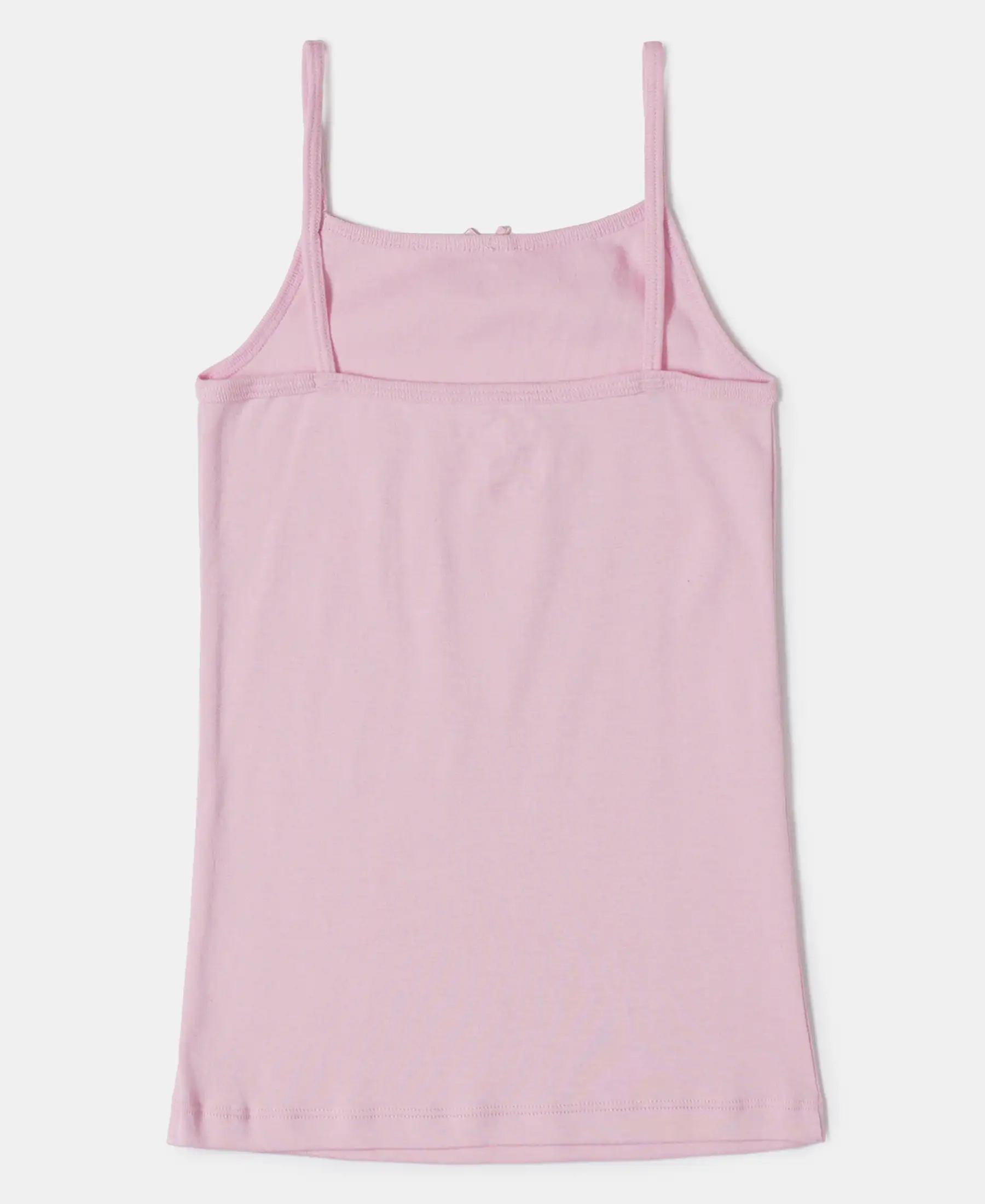 Super Combed Cotton Rib Fabric Camisole with Regular Straps - Sweet Lilac - Image 2