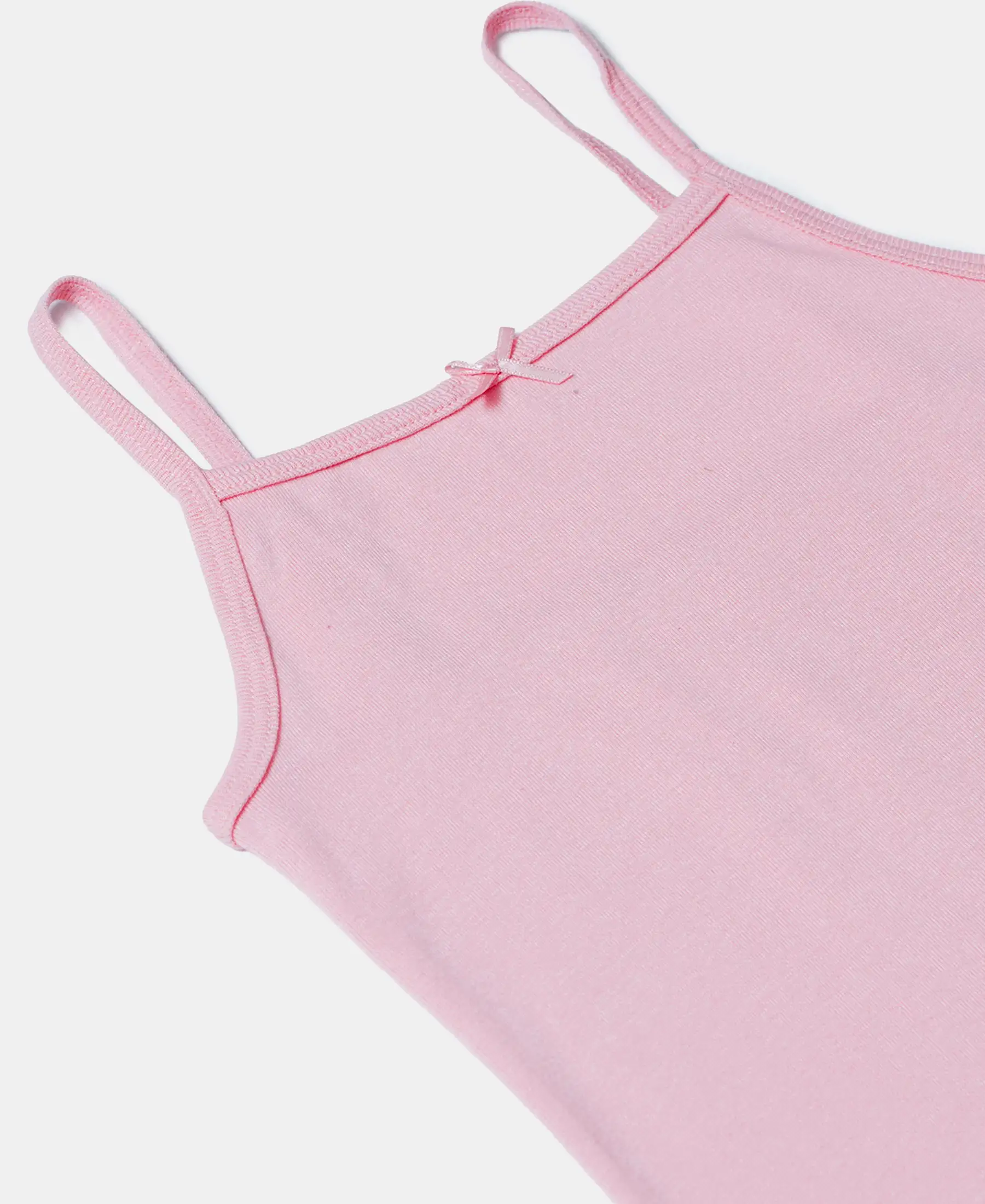 Super Combed Cotton Rib Fabric Camisole with Regular Straps - Sweet Lilac - Image 3