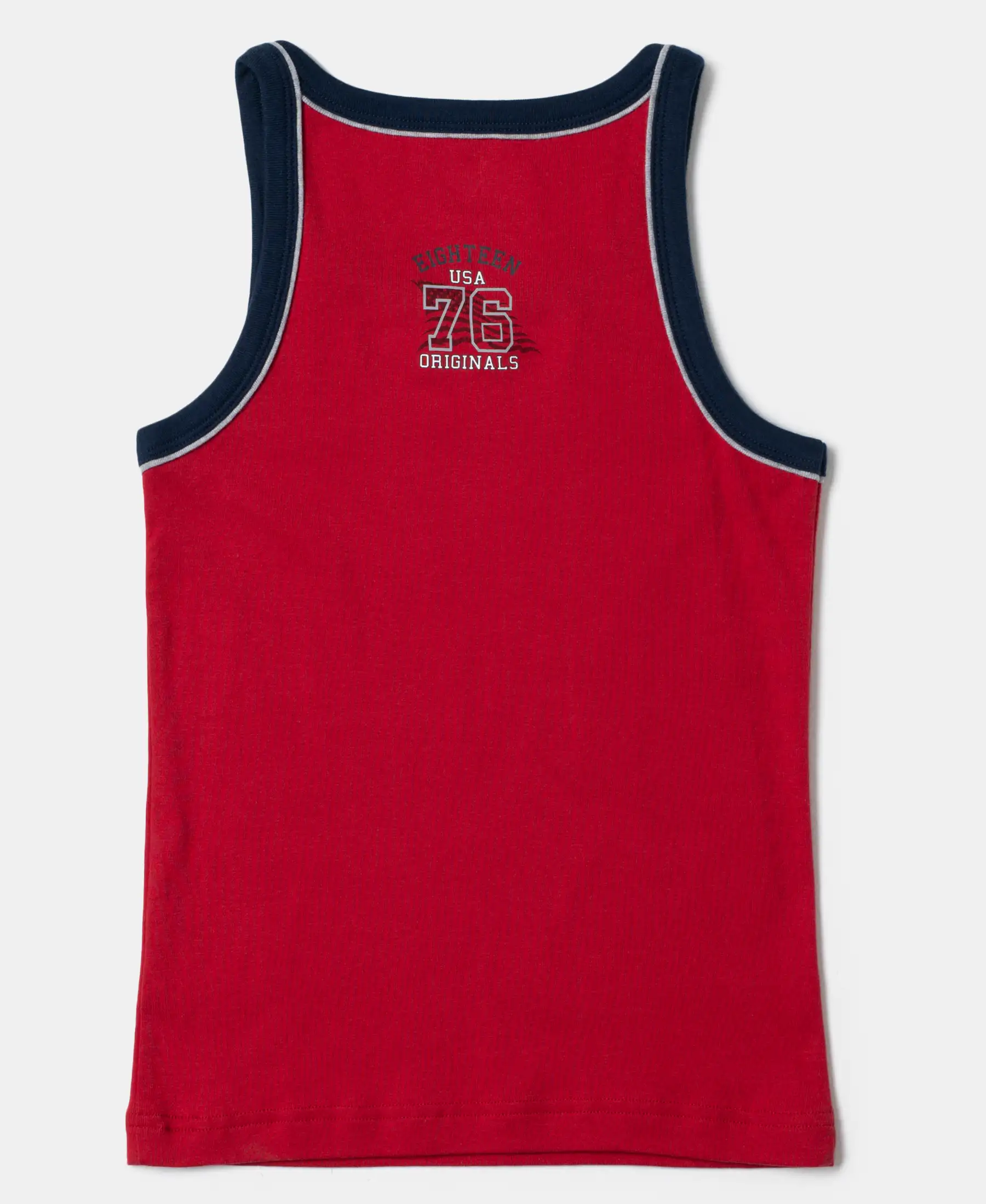 Super Combed Cotton Rib Fabric Sleeveless Vest - Assorted Colors - Image 2