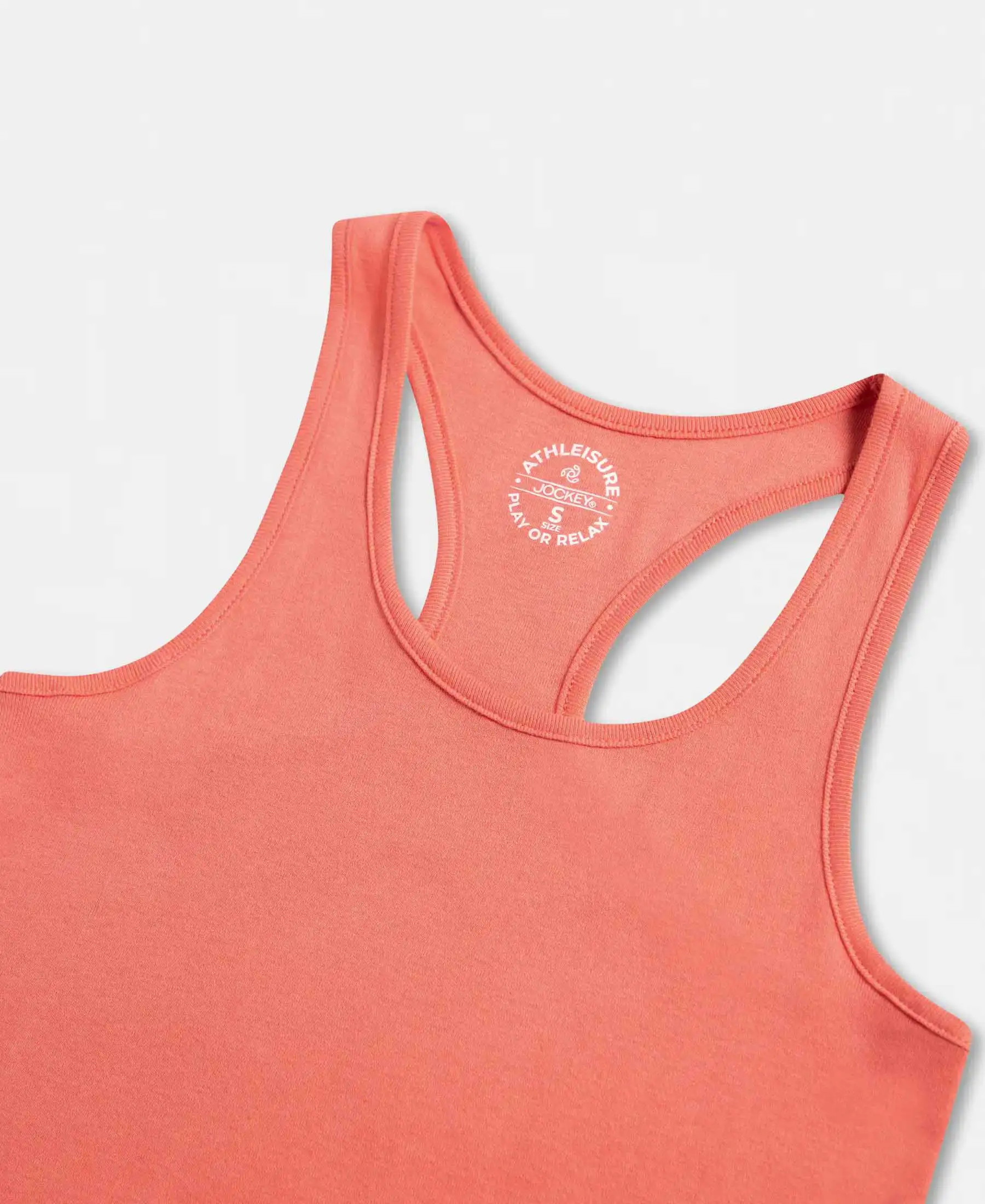 Super Combed Cotton Rib Fabric Slim Fit Solid Racerback Styled Tank Top - Blush Pink - Image 8