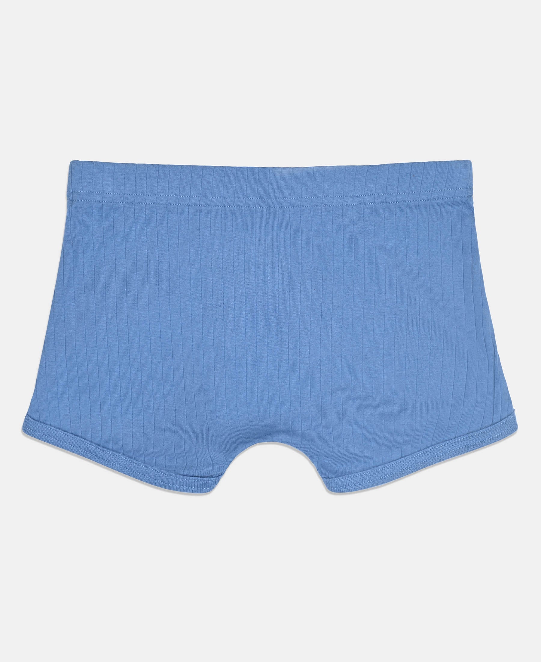 Super Combed Cotton Rib Fabric Solid Trunk with Front Open Fly and Ultrasoft Waistband - Coronet Blue, Chilli Pepper & Sleet (Pack of 3) - Image 9