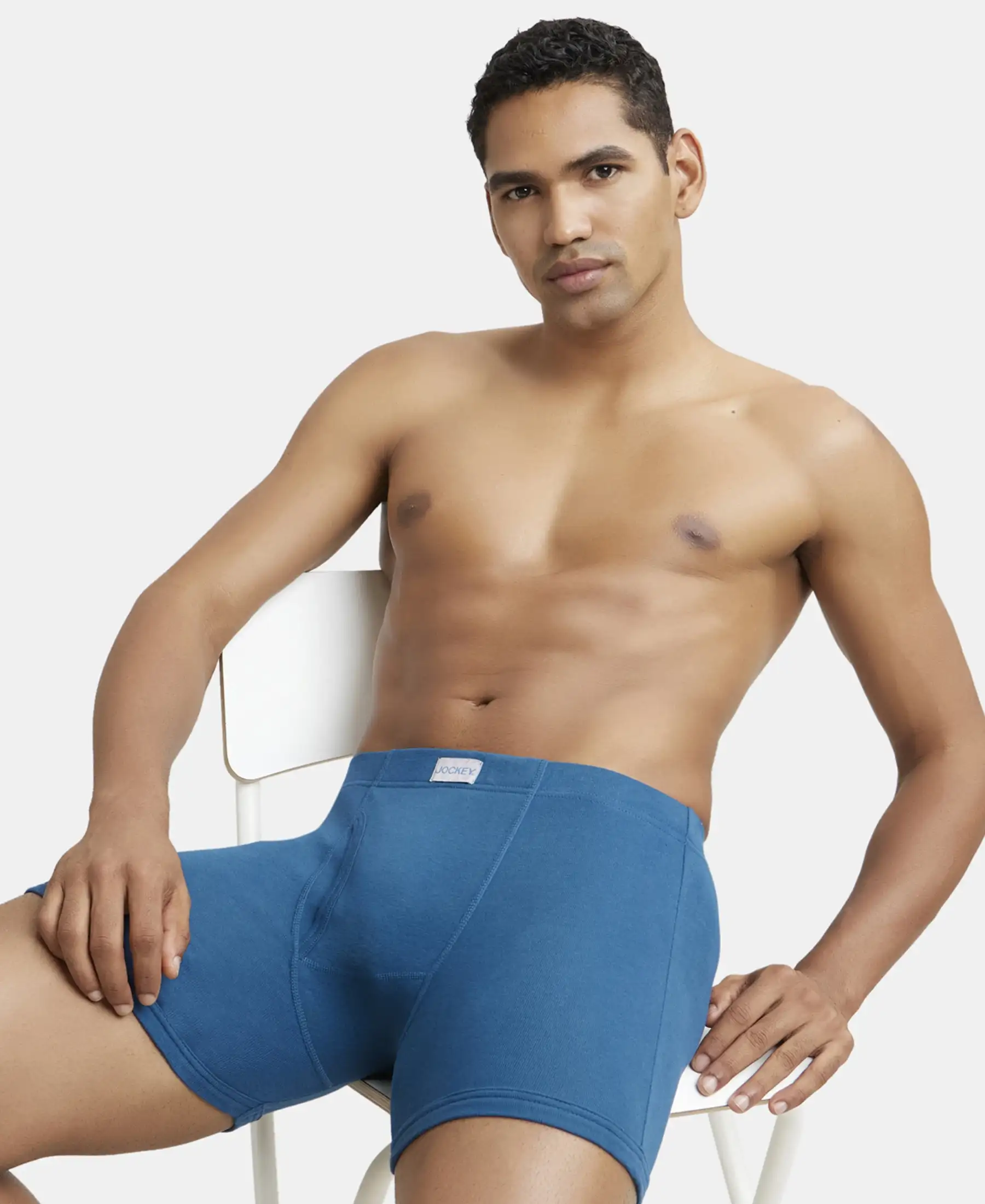 Super Combed Cotton Rib Solid Boxer Brief with Ultrasoft and Durable Waistband - Black/Seaport Teal/Deep Slate (Pack of 3) - Image 21