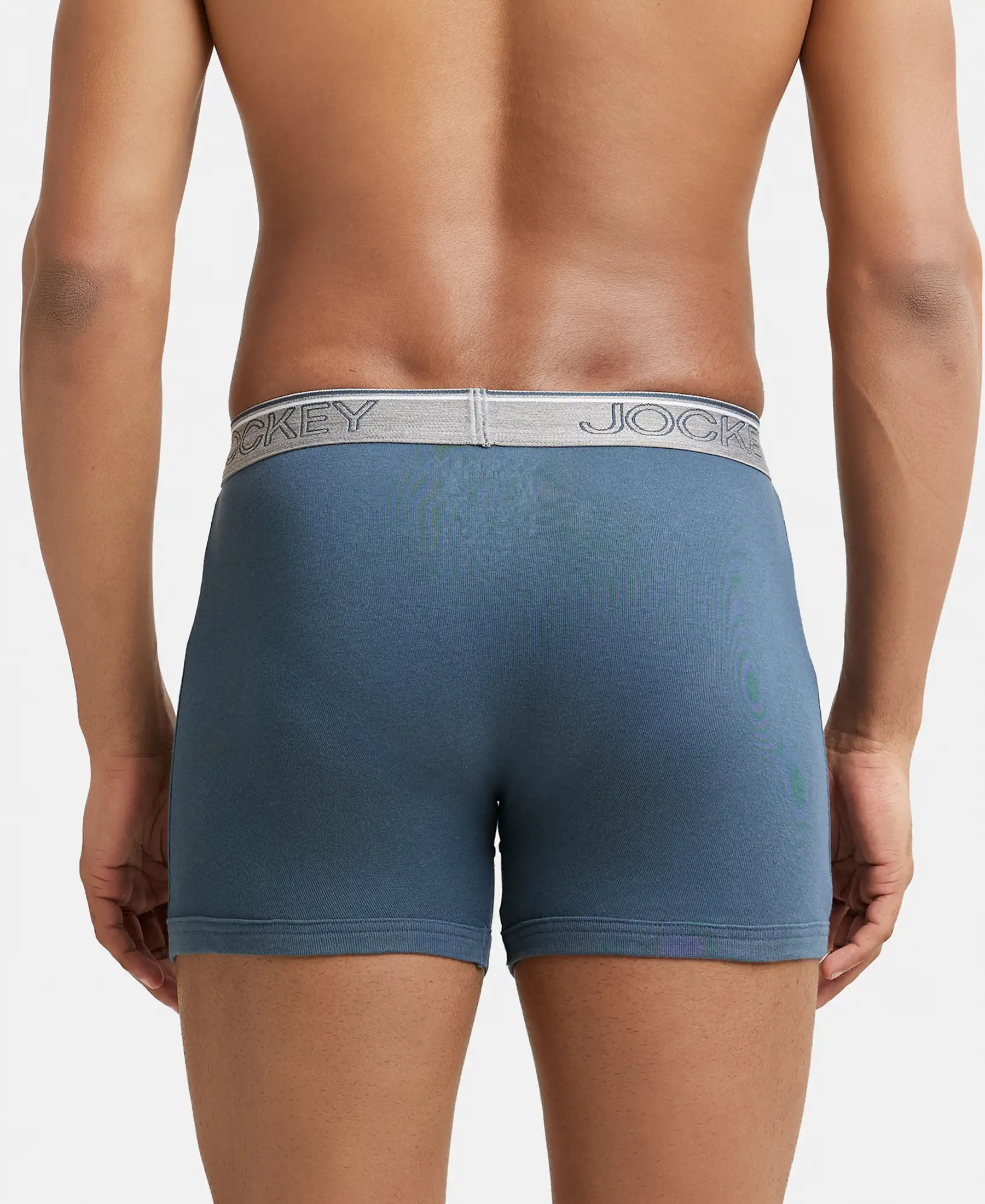 Super Combed Cotton Rib Solid Boxer Brief with Ultrasoft and Durable Waistband - Black/Seaport Teal/Deep Slate (Pack of 3) - Image 18