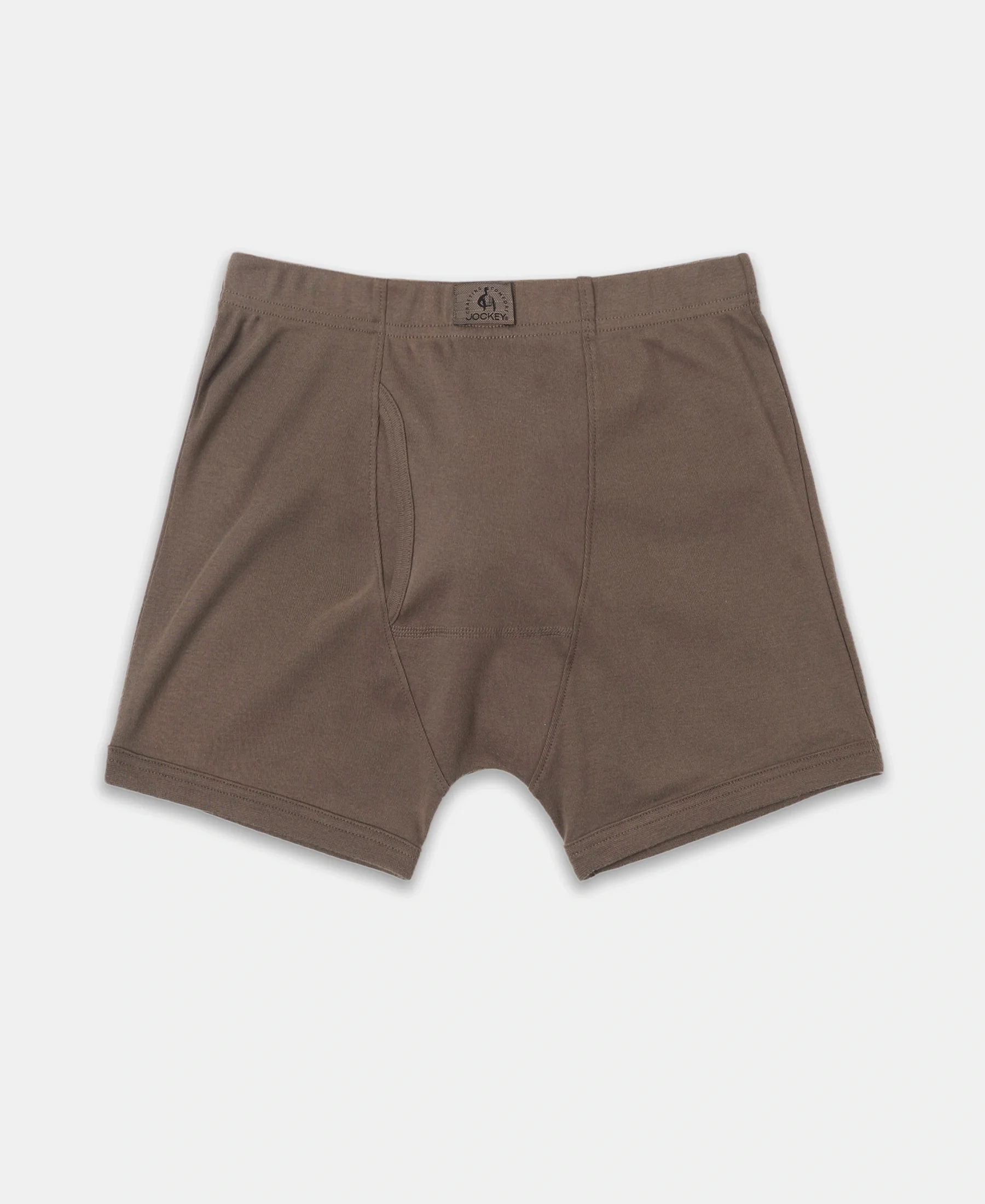 Super Combed Cotton Rib Solid Boxer Brief with Ultrasoft and Durable Waistband - Dark Khaki (Pack of 2) - Image 9