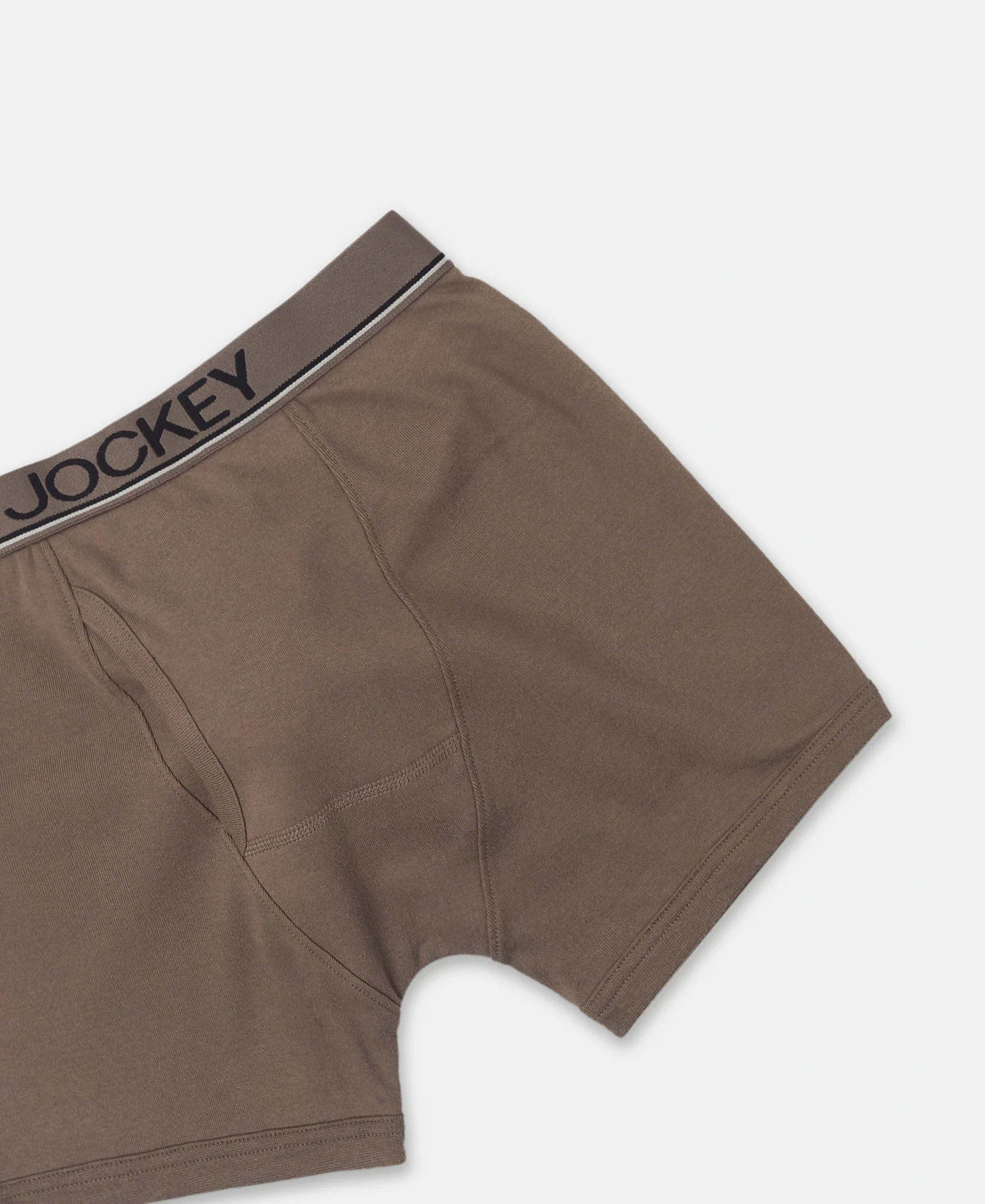 Super Combed Cotton Rib Solid Boxer Brief with Ultrasoft and Durable Waistband - Dark Khaki (Pack of 2) - Image 8
