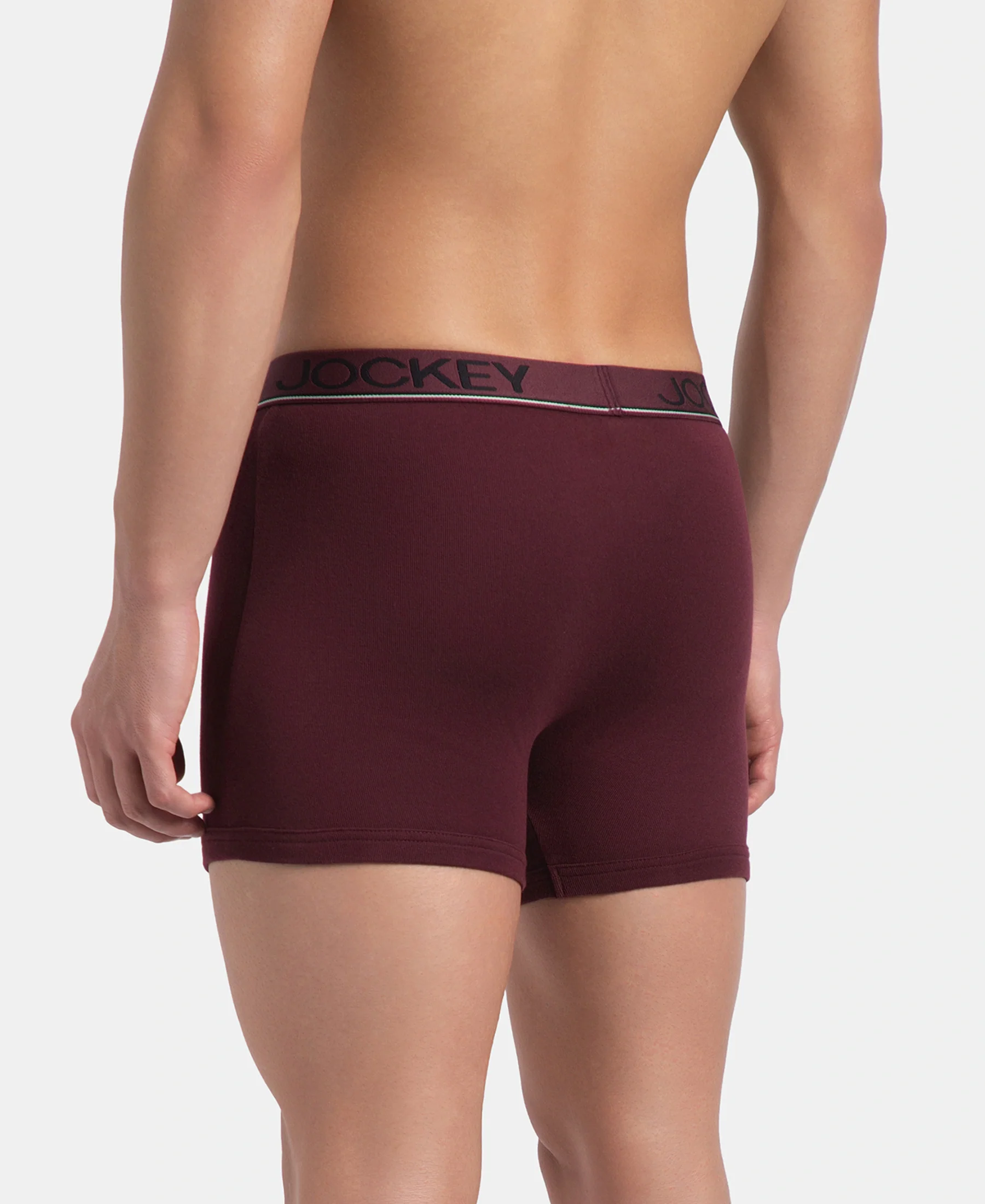 Super Combed Cotton Rib Solid Boxer Brief with Ultrasoft and Durable Waistband - Port Royale (Pack of 2) - Image 3