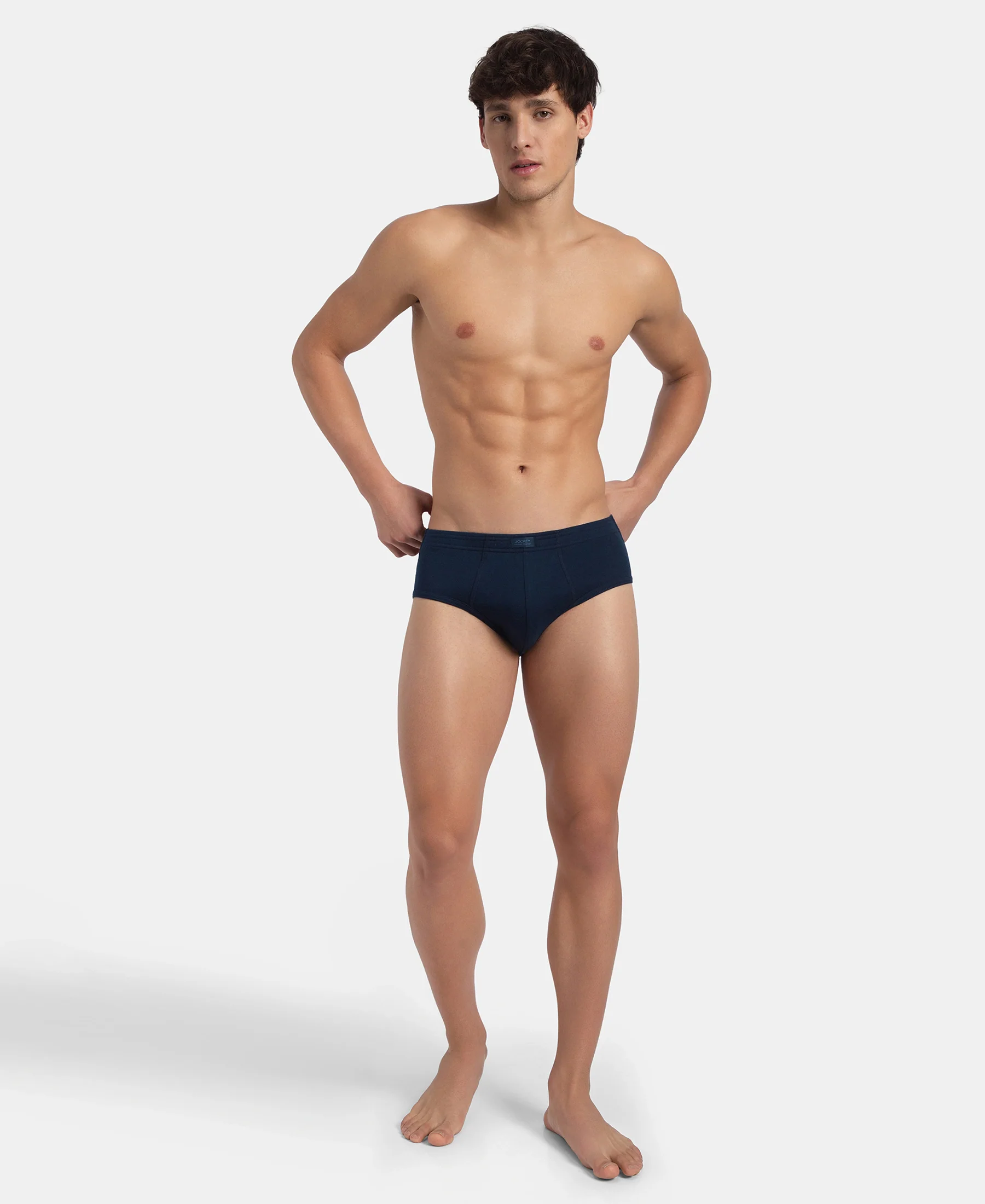 Super Combed Cotton Rib Solid Brief with StayFresh Treatment - Pageant Blue (Pack of 2) - Image 6