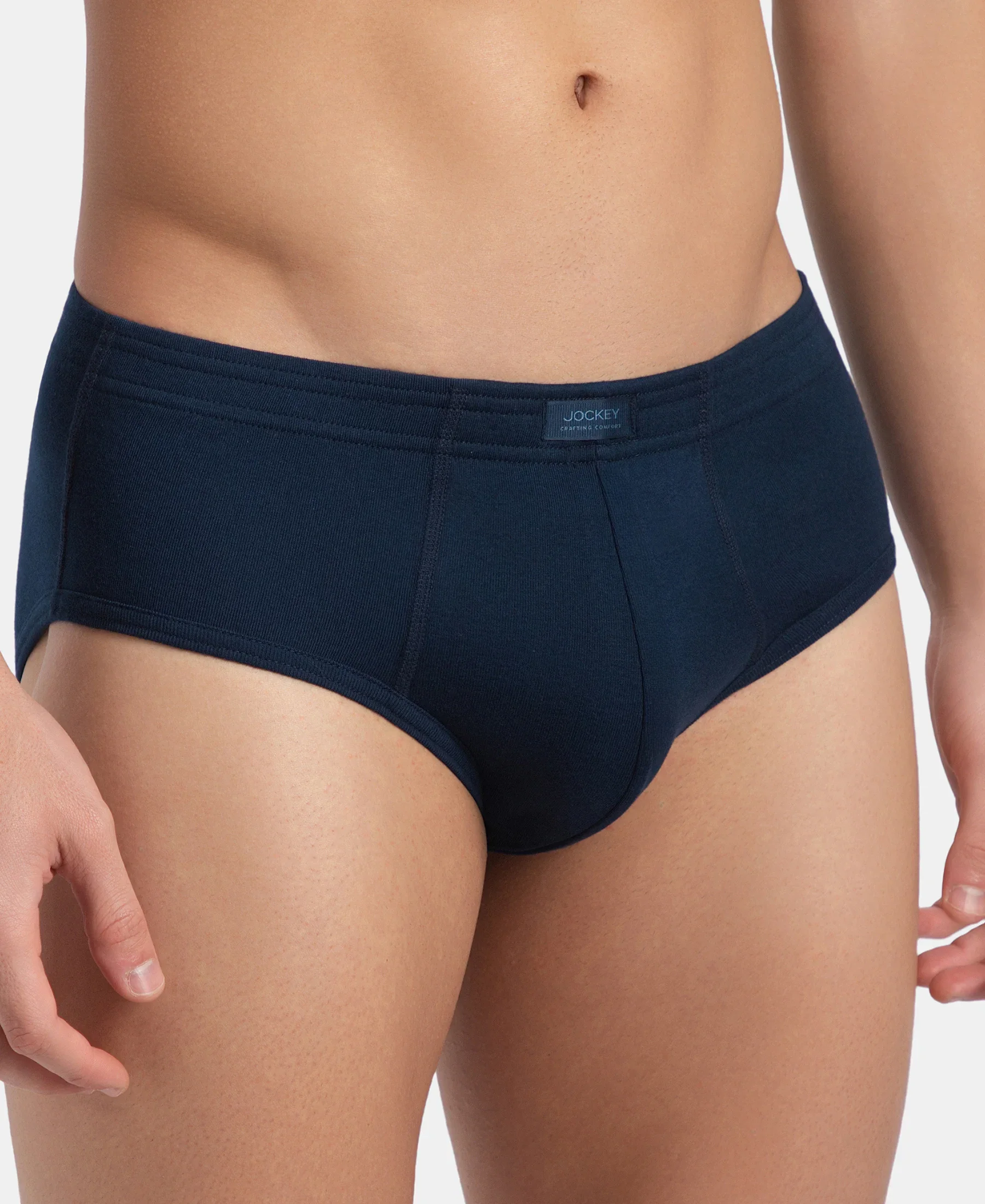 Super Combed Cotton Rib Solid Brief with StayFresh Treatment - Pageant Blue (Pack of 2) - Image 7