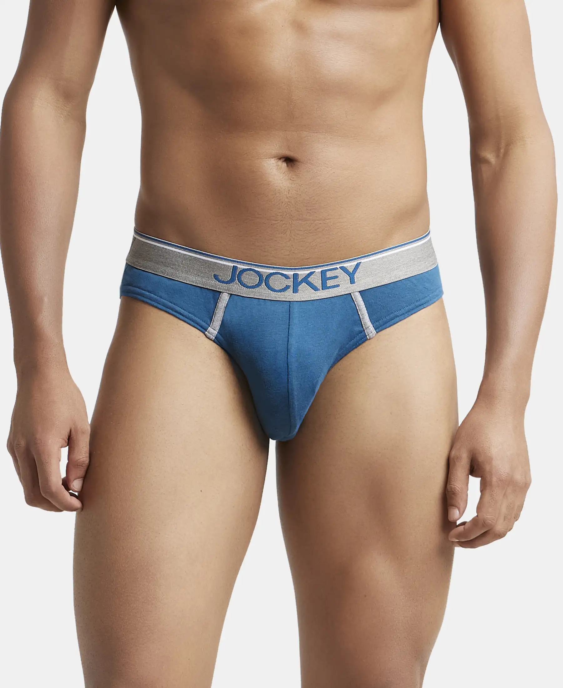 Super Combed Cotton Rib Solid Brief with Ultrasoft Waistband - Seaport Teal (Pack of 2) - Image 7