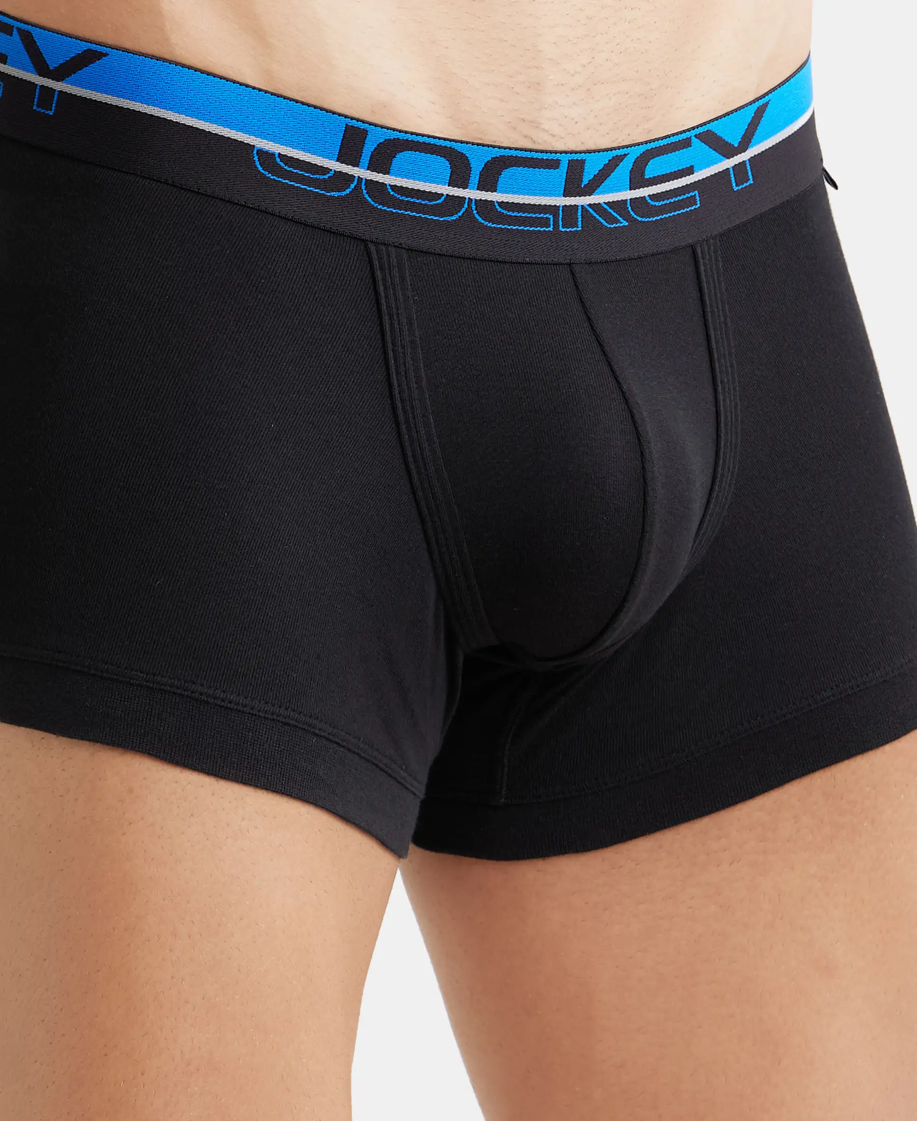 Super Combed Cotton Rib Solid Trunk with Ultrasoft Waistband - Black (Pack of 2) - Image 13