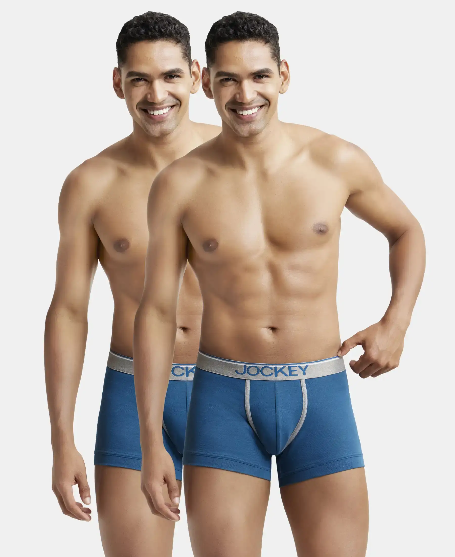 Super Combed Cotton Rib Solid Trunk with Ultrasoft Waistband - Seaport Teal (Pack of 2) - Image 5