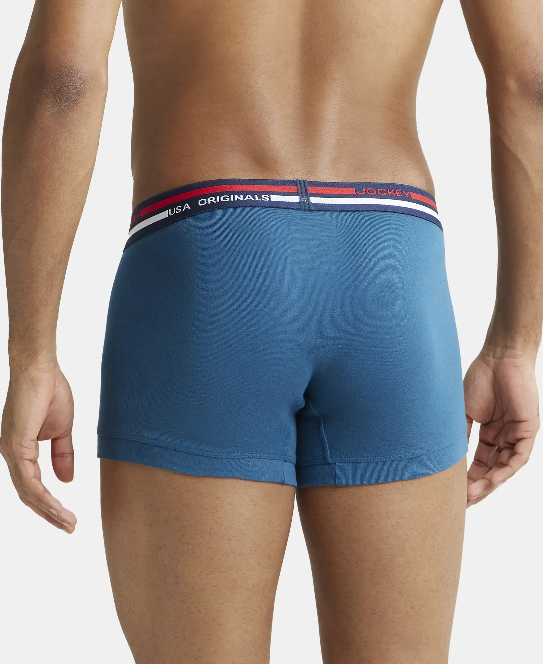 Super Combed Cotton Rib Trunk with Ultrasoft Waistband - Seaport Teal - Image 3