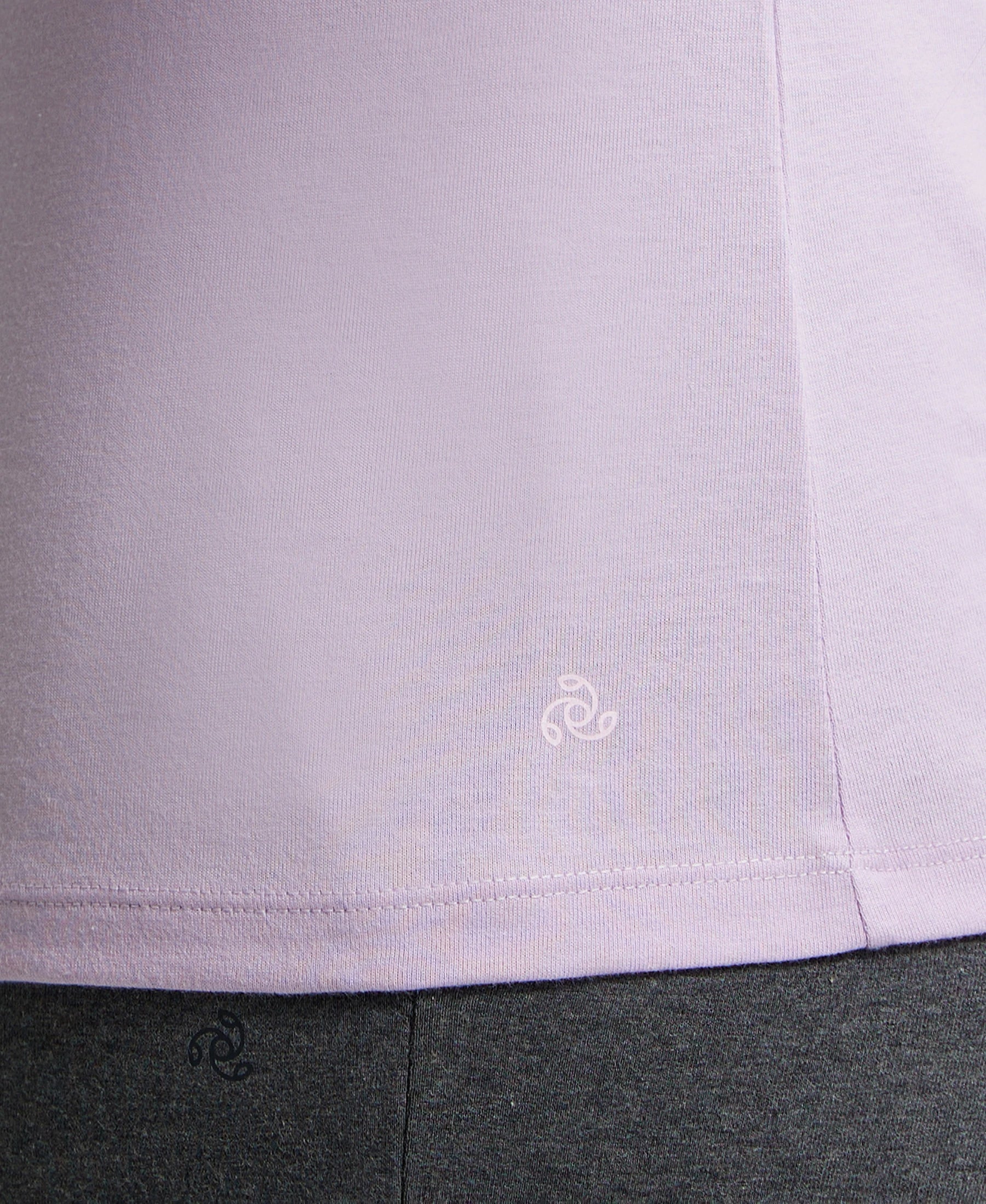Super Combed Cotton Rich Fabric Relaxed Fit V-Neck Half Sleeve T-Shirt - Orchid Bloom - Image 7