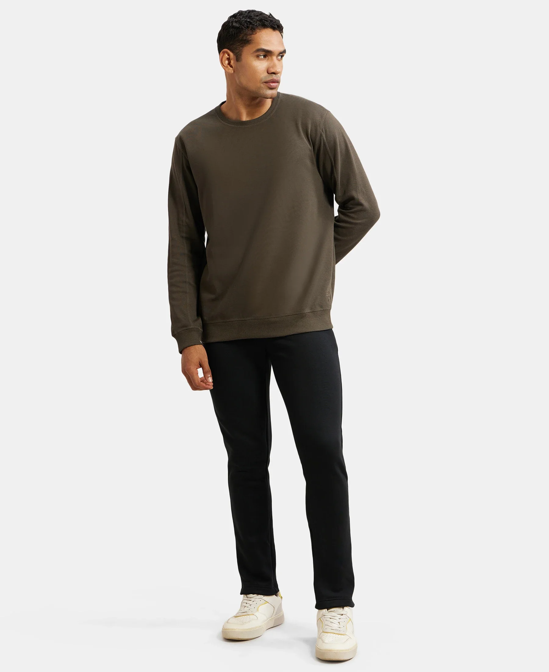 Super Combed Cotton Rich Fleece Trackpants with StayWarm Technology - Black - Image 6