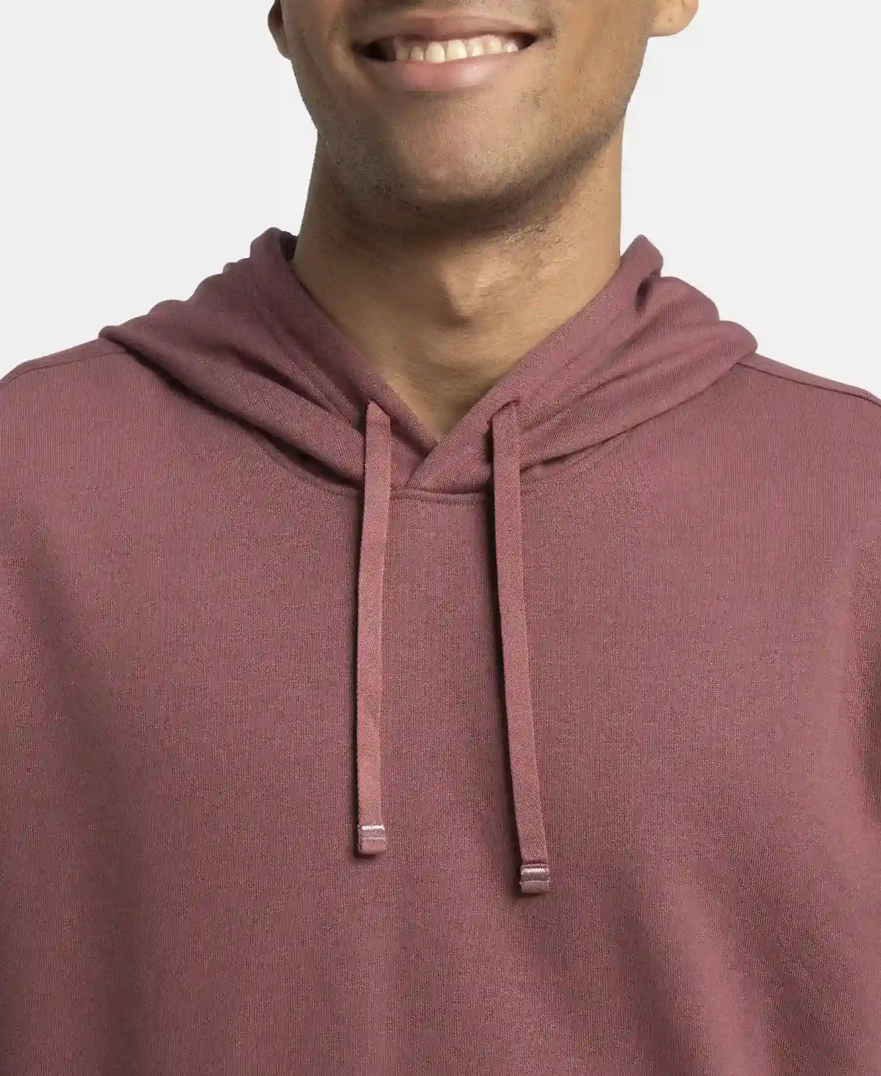 Super Combed Cotton Rich French Terry Hoodie Sweatshirt with Ribbed Cuffs - Wild Ginger - Image 6