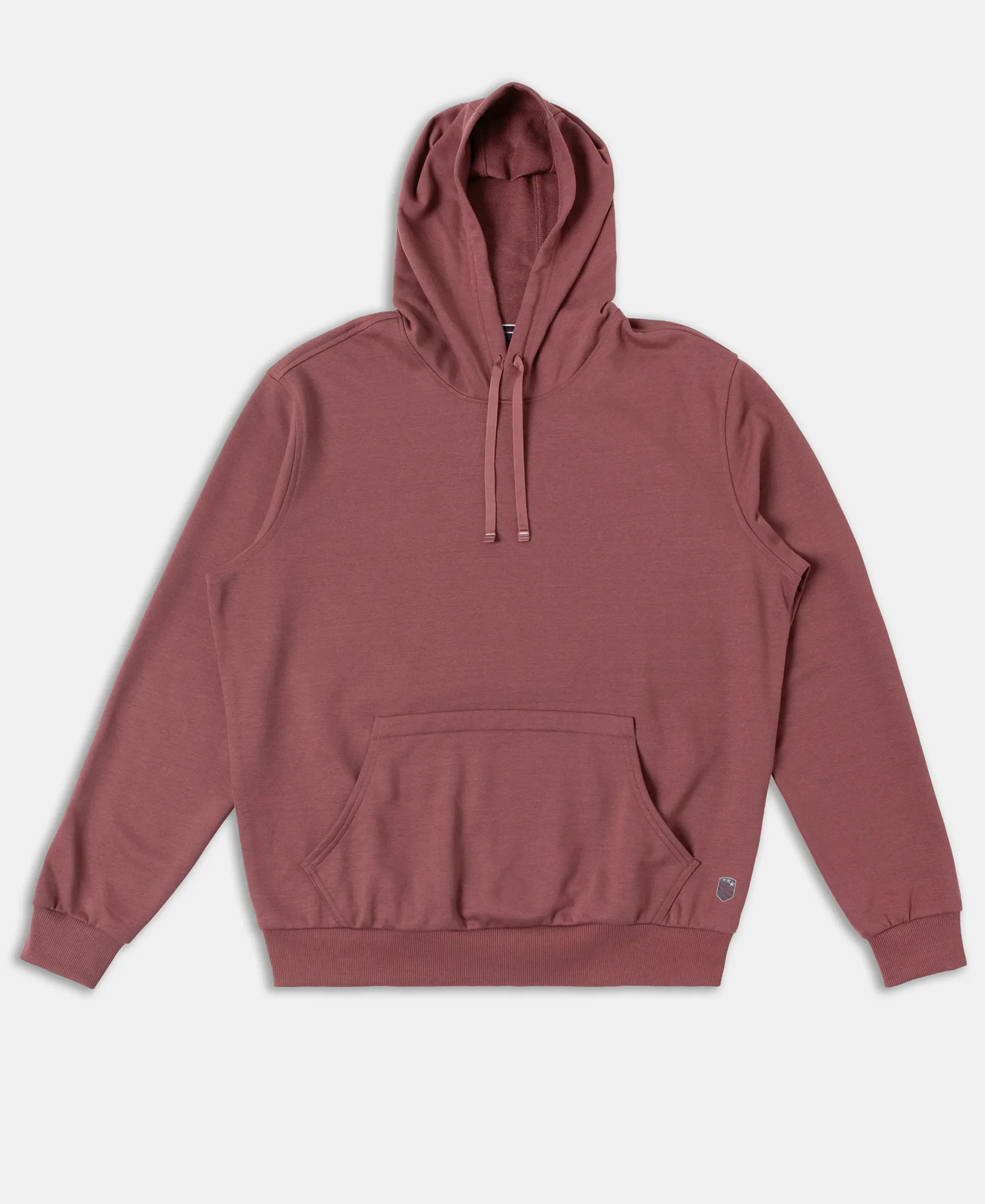 Super Combed Cotton Rich French Terry Hoodie Sweatshirt with Ribbed Cuffs - Wild Ginger - Image 8