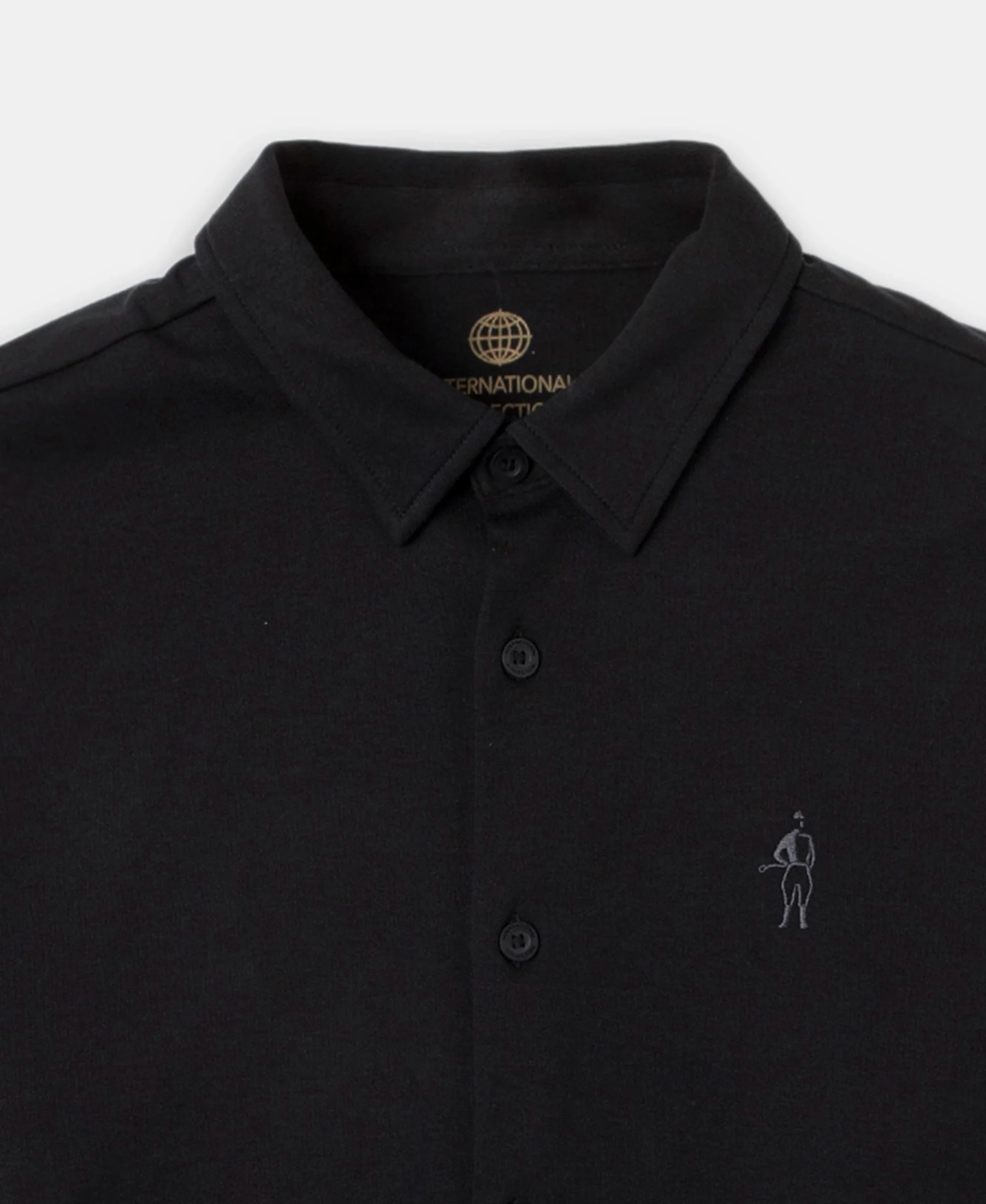 Super Combed Cotton Rich Full Sleeve Knit Shirt - Black - Image 8