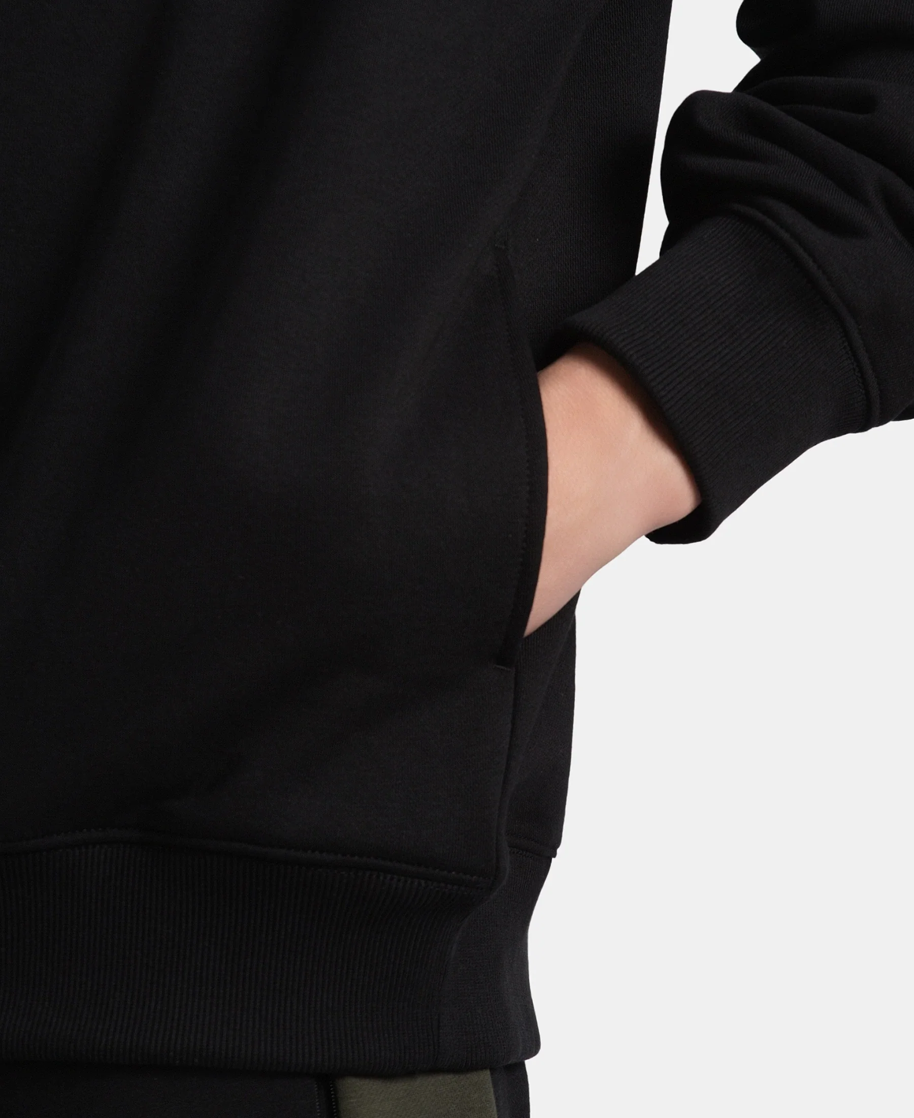 Super Combed Cotton Rich Graphic Print Fleece Sweatshirt with StayWarm Technology - Black - Image 8