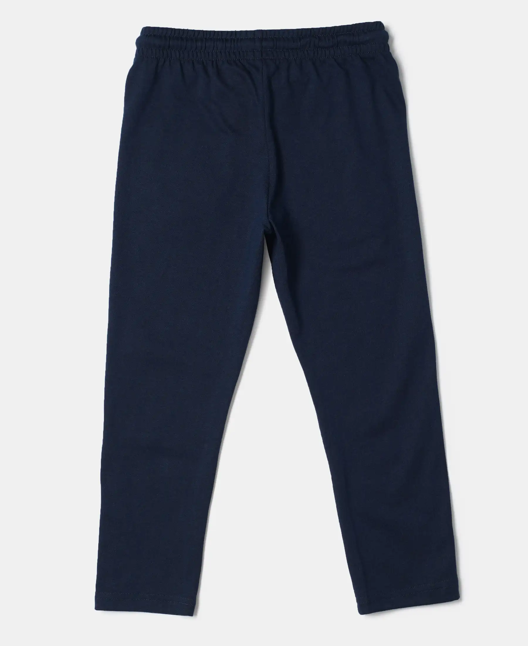 Boy's Super Combed Cotton Rich Graphic Printed Joggers with Elasticated Hem - Navy - Image 2