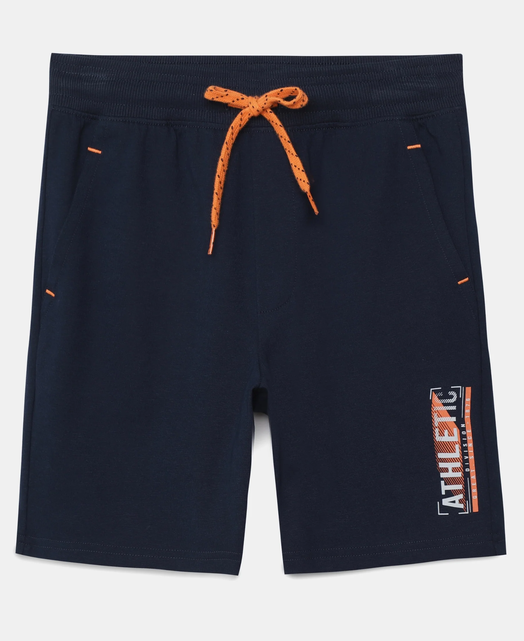 Boy's Super Combed Cotton Rich Graphic Printed Shorts - Navy - Image 5