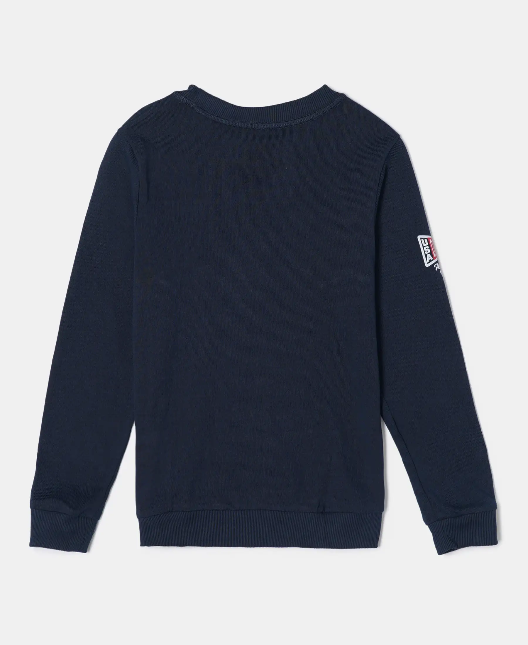 Boy's Super Combed Cotton Rich Graphic Printed Sweatshirt - Navy - Image 2